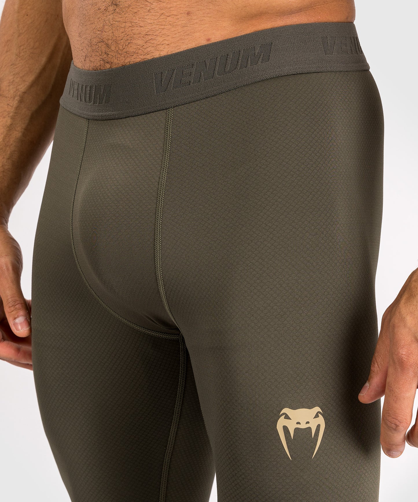 Pantalon de compression pour hommes Venum Contender - Kaki