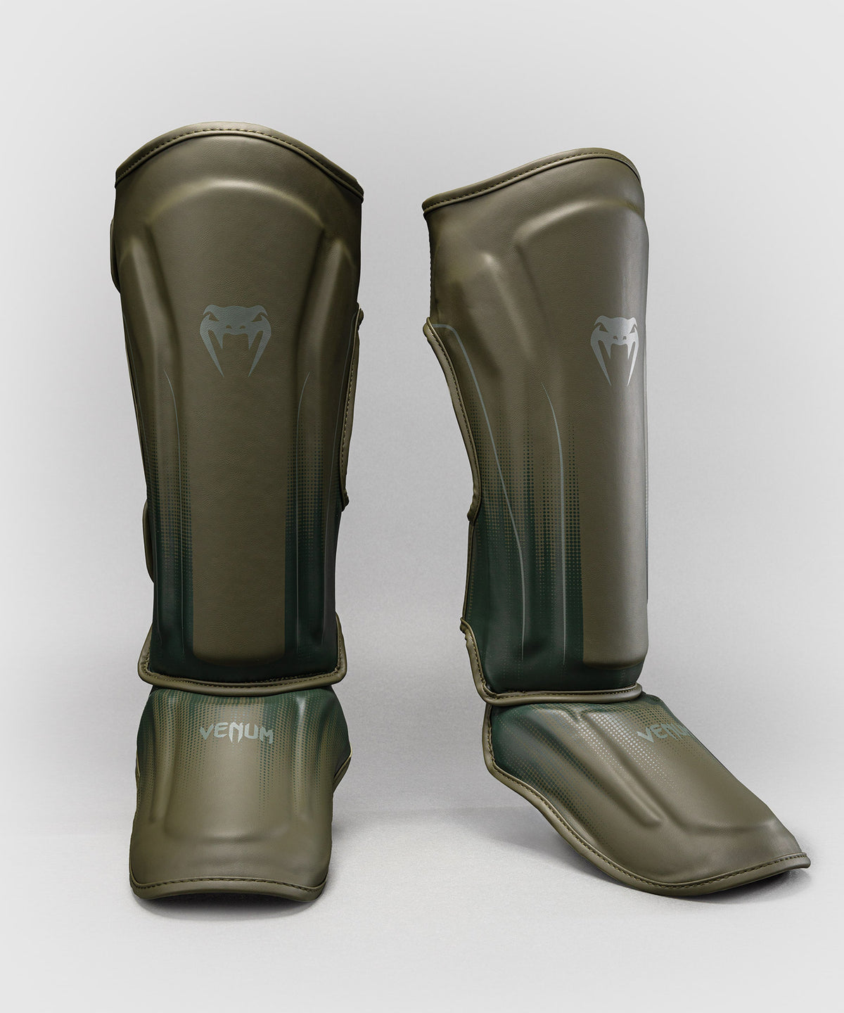 Protège-tibias Venum Stealth – Kaki/Vert Foncé