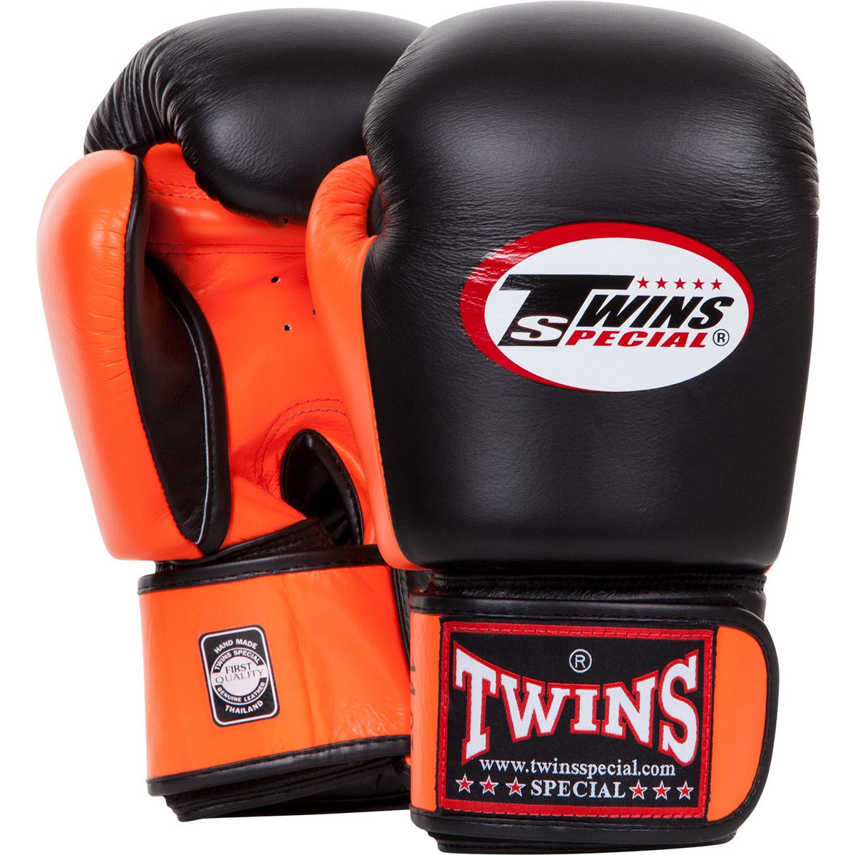 Twins 2 Tone Boxhandschuhe - Schwarz/Orange