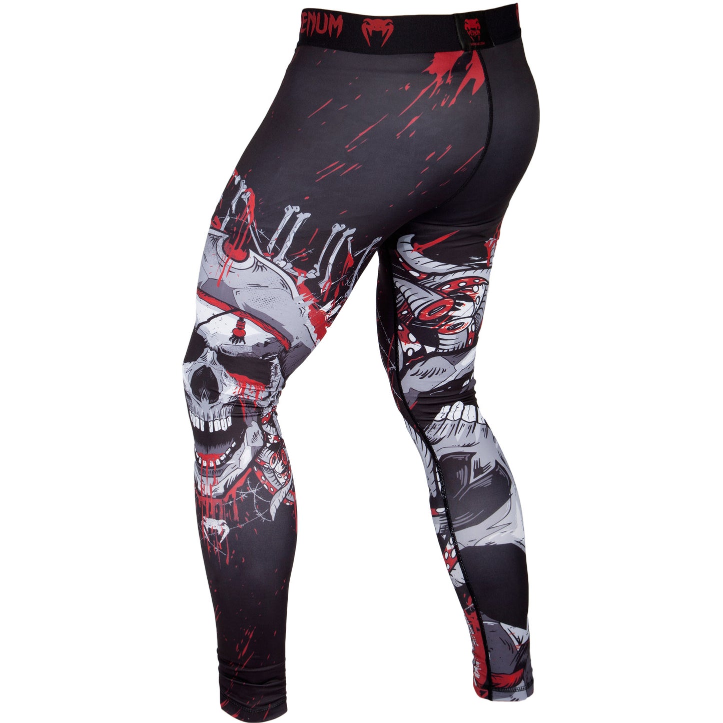 Pantaloni a compressione Venum Pirate 3.0 - Nero/Rosso
