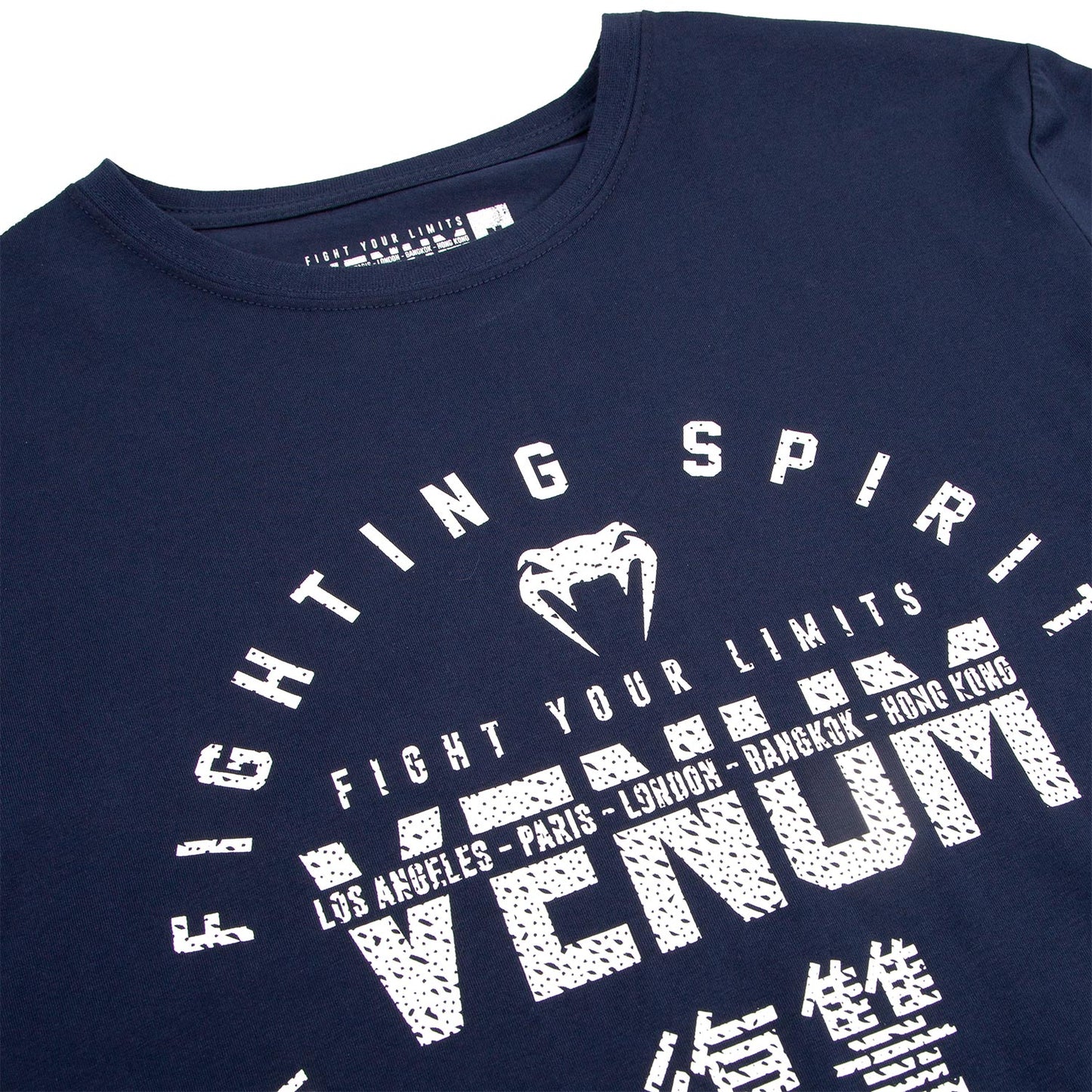 Camiseta Venum Mangas cortas - Azul Marino/Blanco