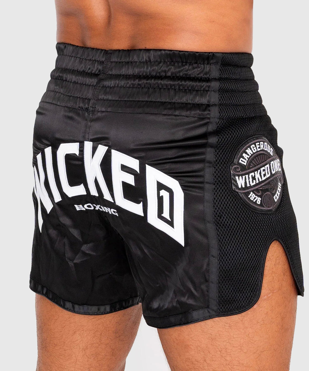 Short De Muay Thai Wicked One Block - Noir