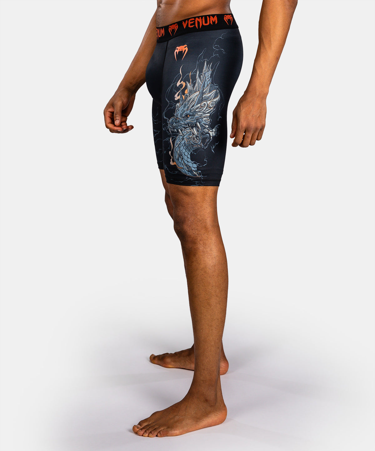 Venum Thunder Dragon Pantaloncini a Compressione – Nero/Grigio/Rame