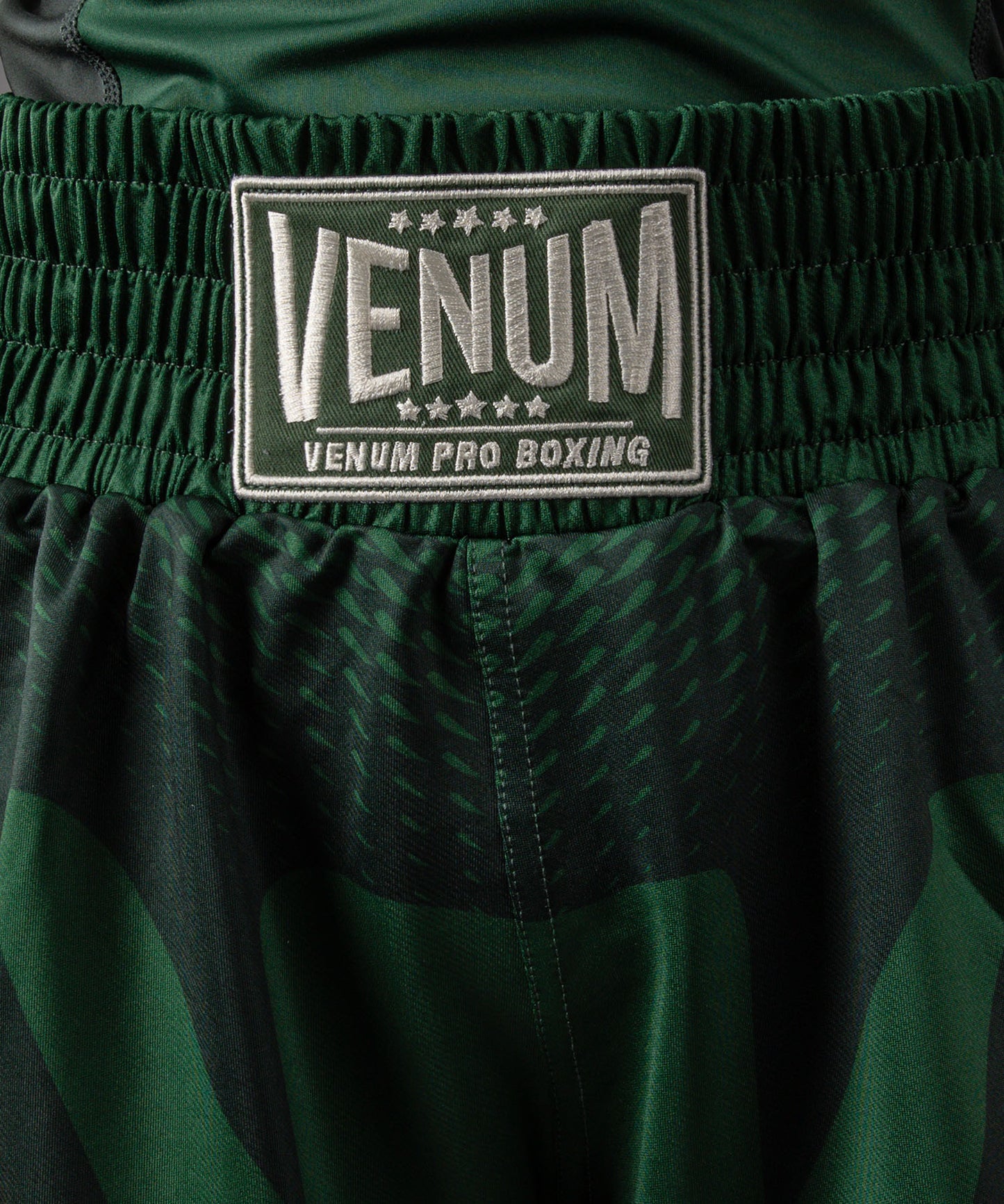Venum Attack Pantalones Cortos de Boxeo Infantil - Verde Bosque/ Blanco Roto