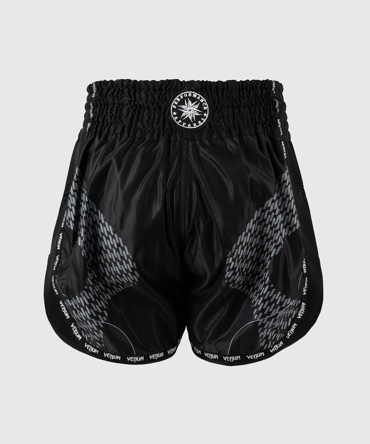 Venum Nexus Pantalones Cortos de Muay Thai – Negro/Plata