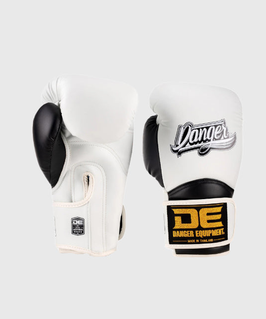 Danger Rocket Guantes de Boxeo - Blanco/Negro