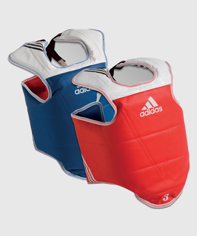Adidas Trainings- & Wettkampf-Brustschutz Reversibel WT Approved - Rot/Blau