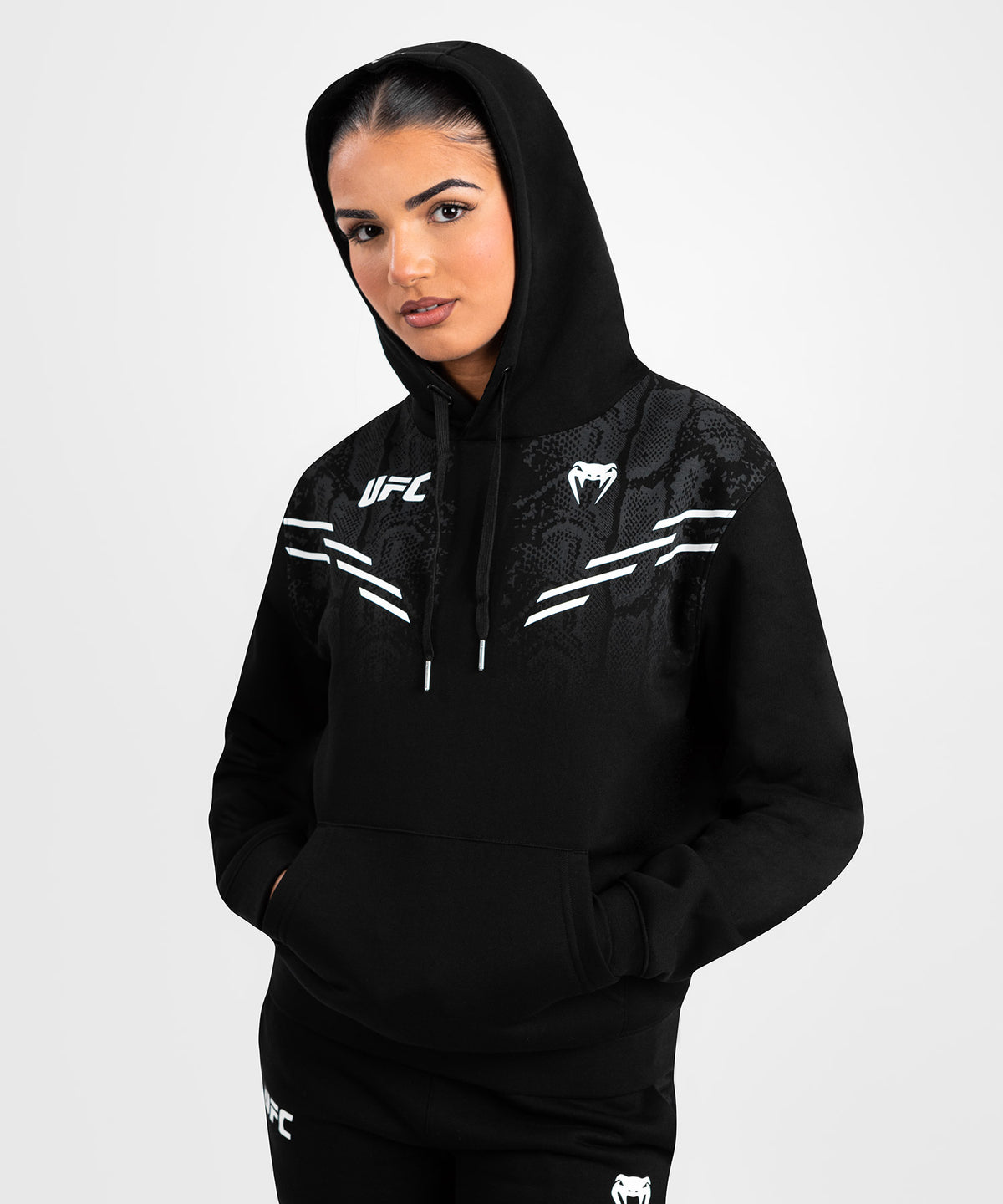 UFC Adrenaline by Venum Replica Damen Pullover Hoodie - Schwarz