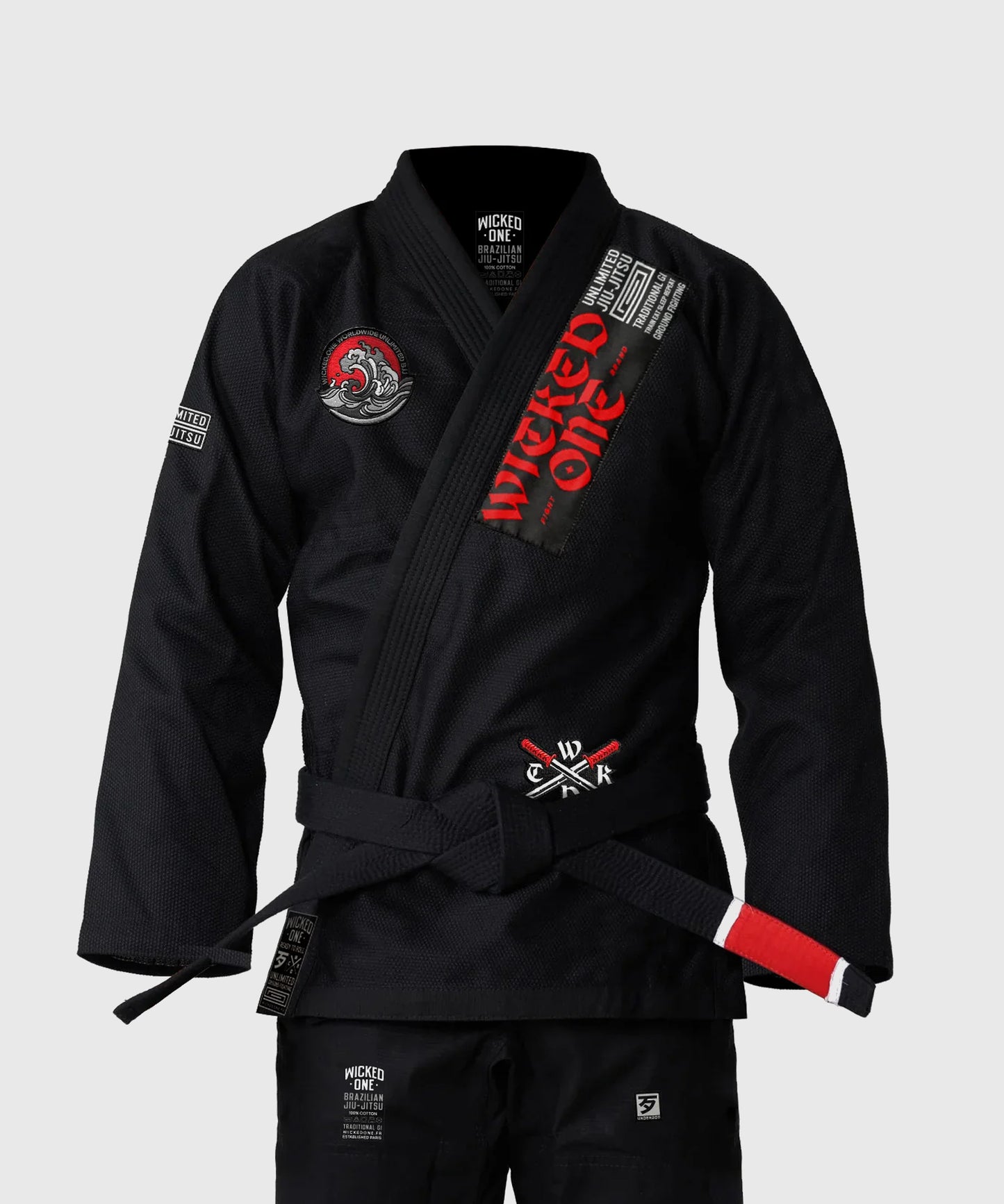 Wicked One Samurai Kimono JJB - Nero