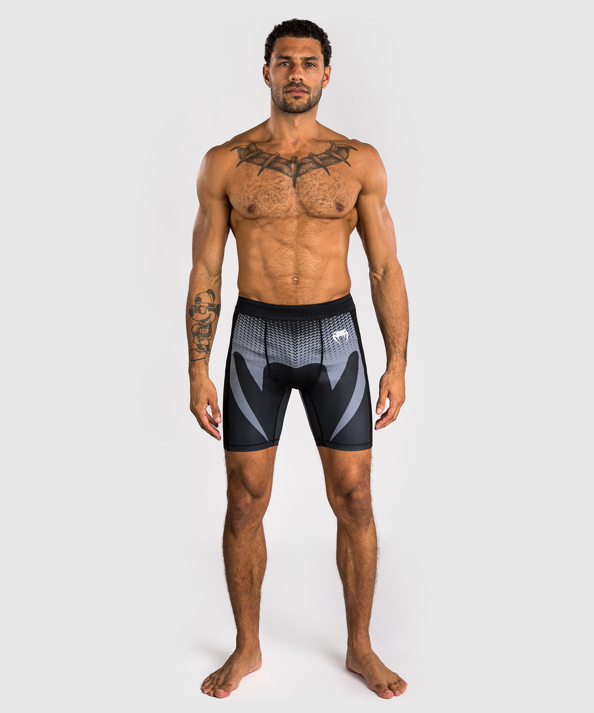 Venum No Gi Vale Tudo Pantaloncini - Nero/Grigio Argento