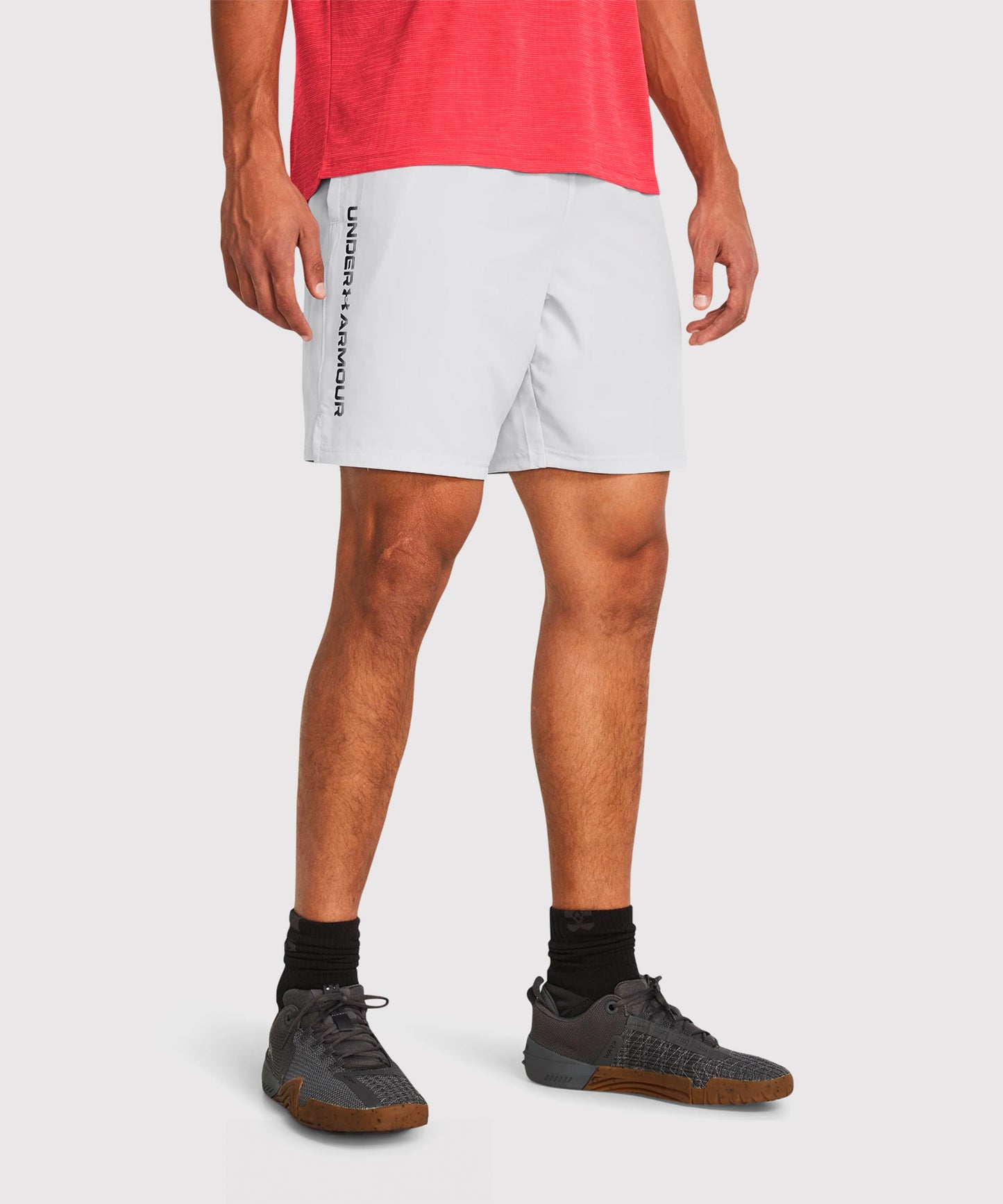 Under Armour Ua Woven Wordmark Fightshorts – Hellblau
