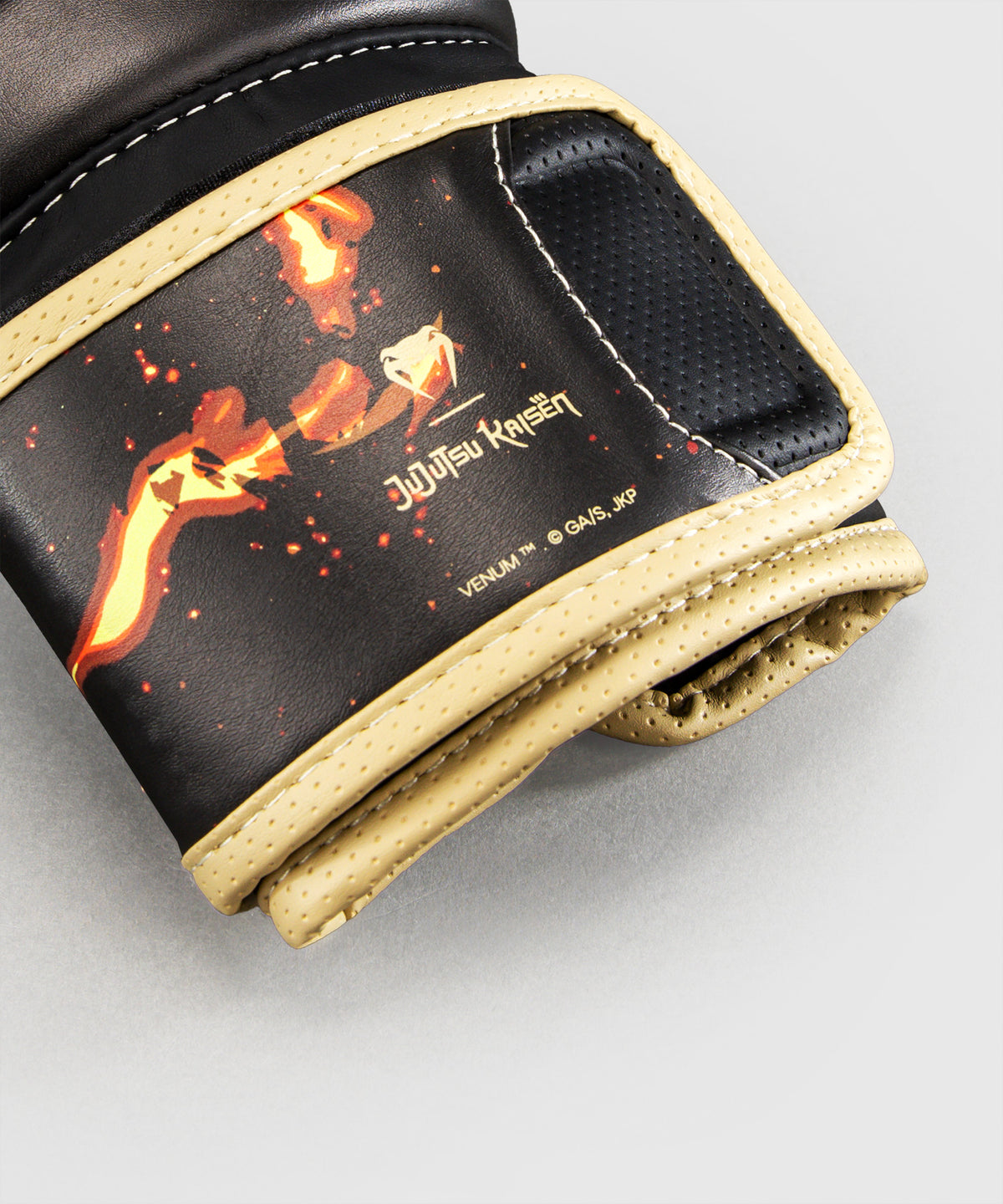 Jujutsu Kaisen x Venum Sukuna Impact Evo Boxhandschuhe – Schwarz/Hellbeige