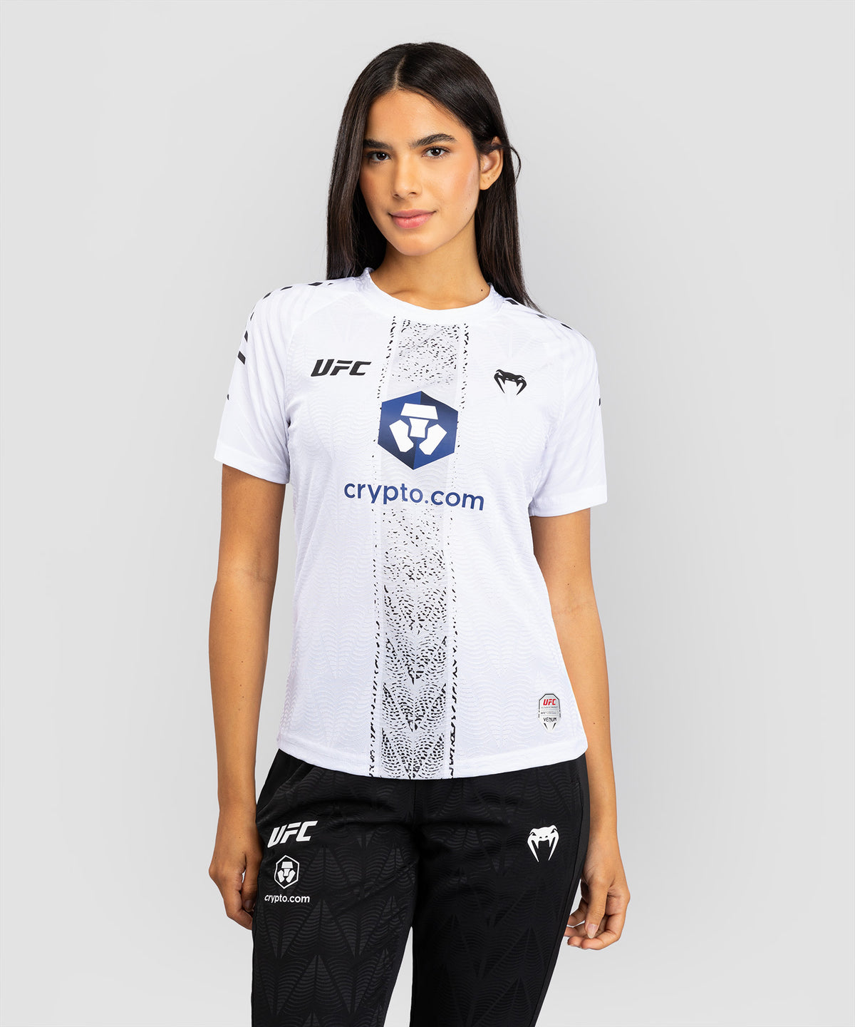 Maillot Officiel Walkout Femme UFC Zenith by Venum Authentic Fight Night - Blanc
