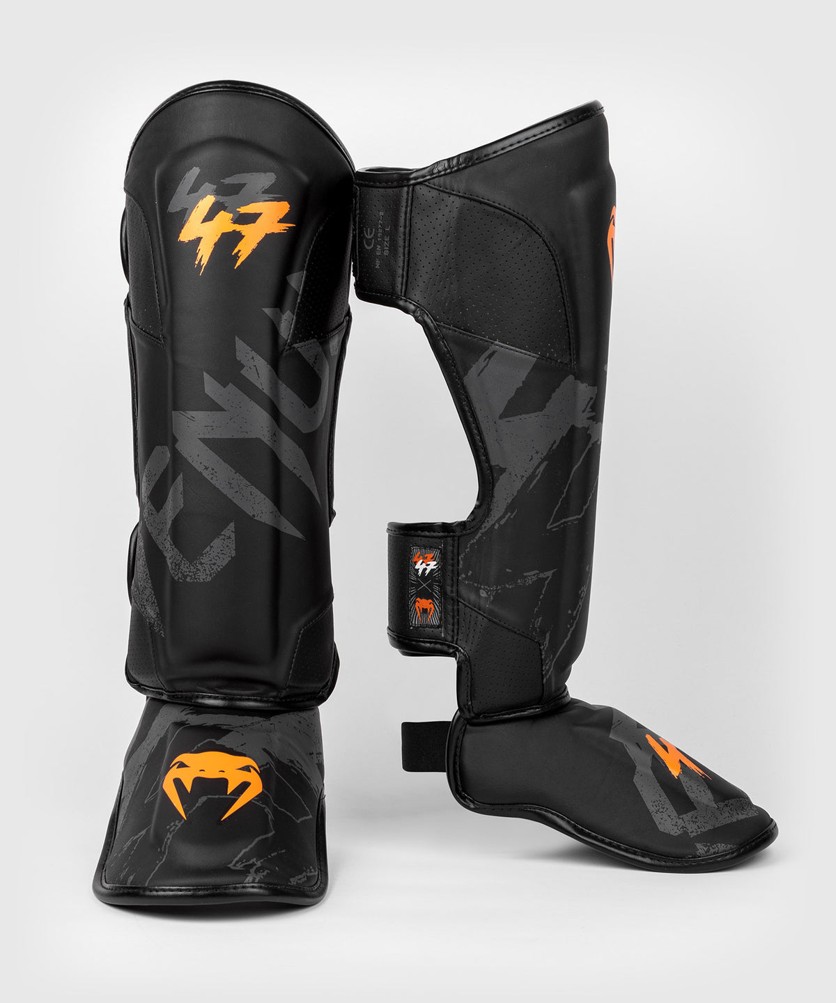 Venum S47 Schienbeinschützer - Schwarz/Orange