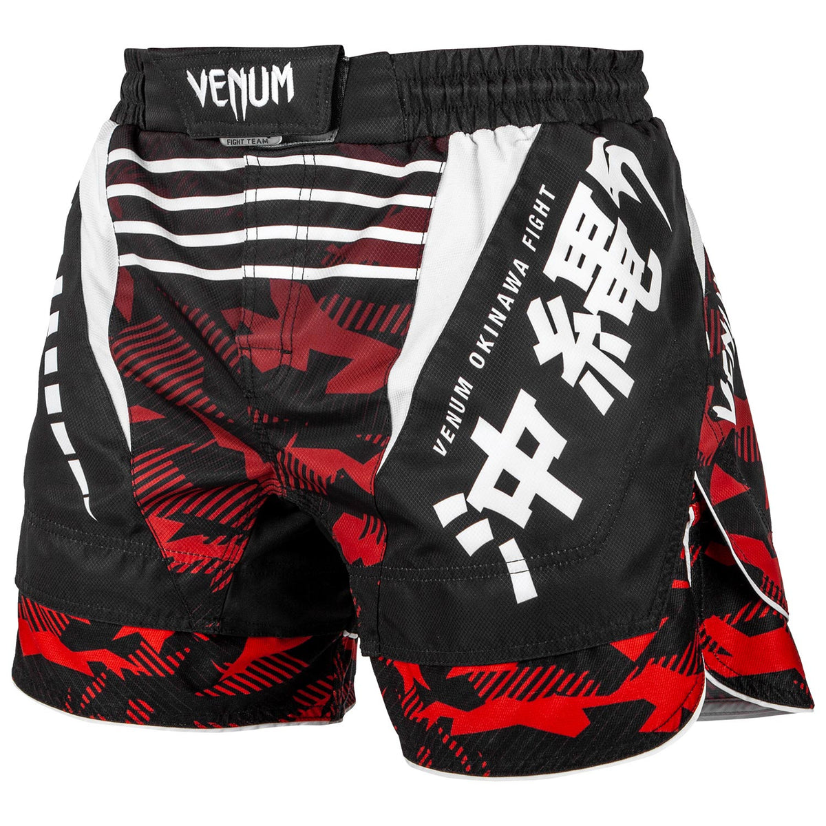 Venum Okinawa Kampfshort 2.0 - Schwarz/Weiß-Rot