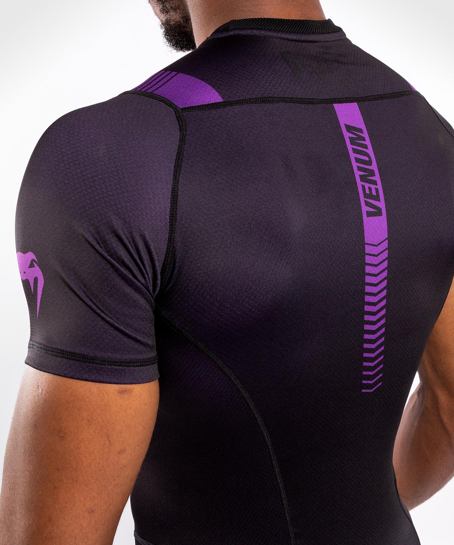 T-shirt de Compression Venum NoGi 3.0 - Manches Courtes - Noir/Violet