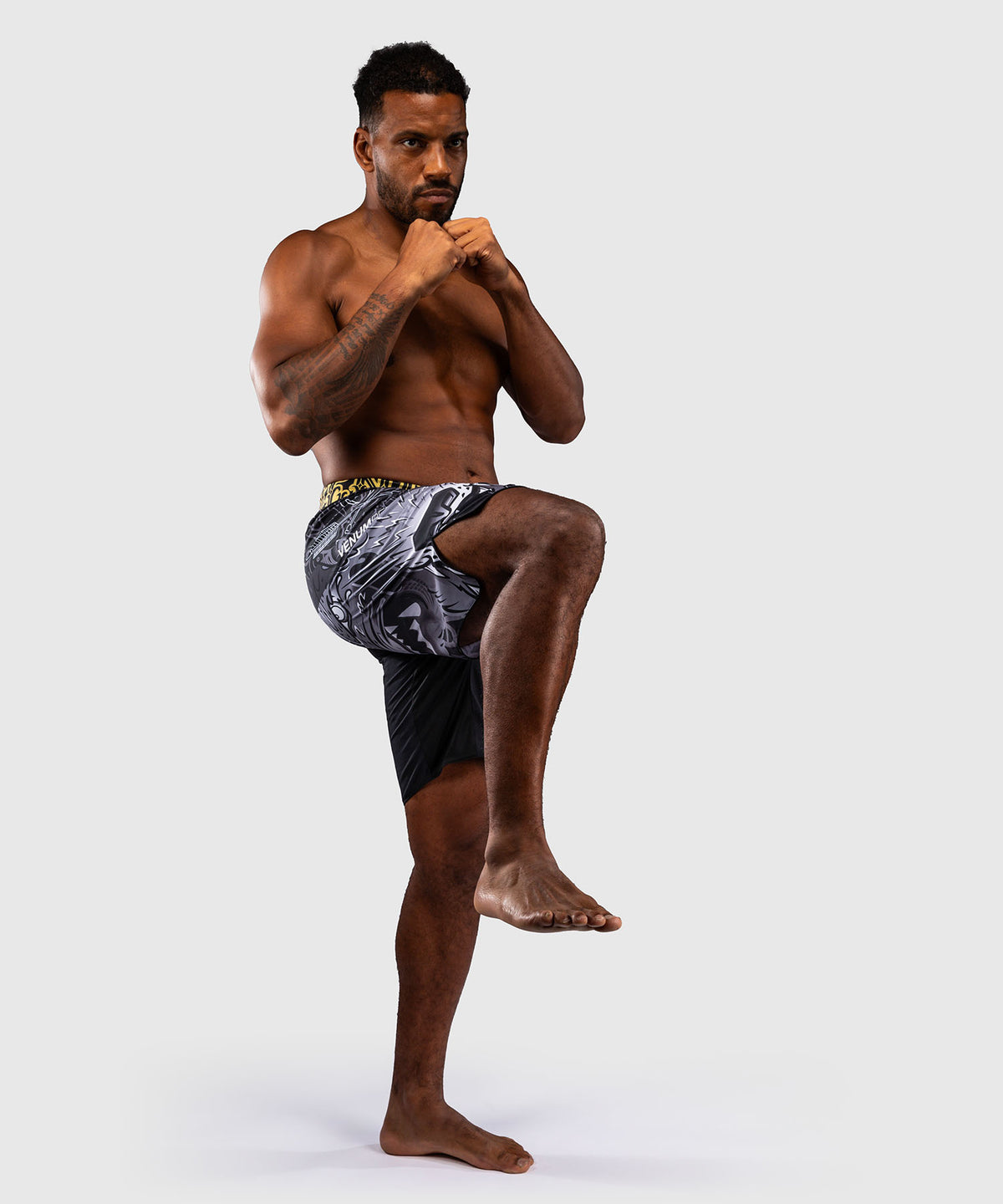 Venum Wolf Atak Short de Combate – Negro/Gris