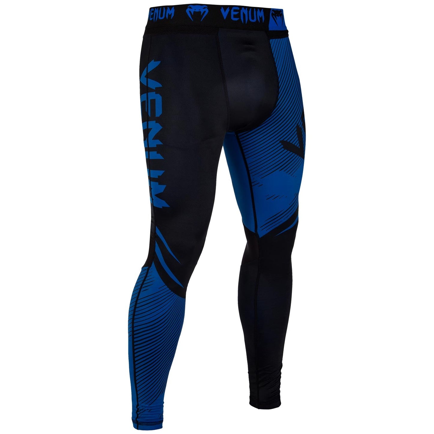 Pantalon de Compression Venum NoGi 2.0 Approuvé IBJJF - Noir/Bleu