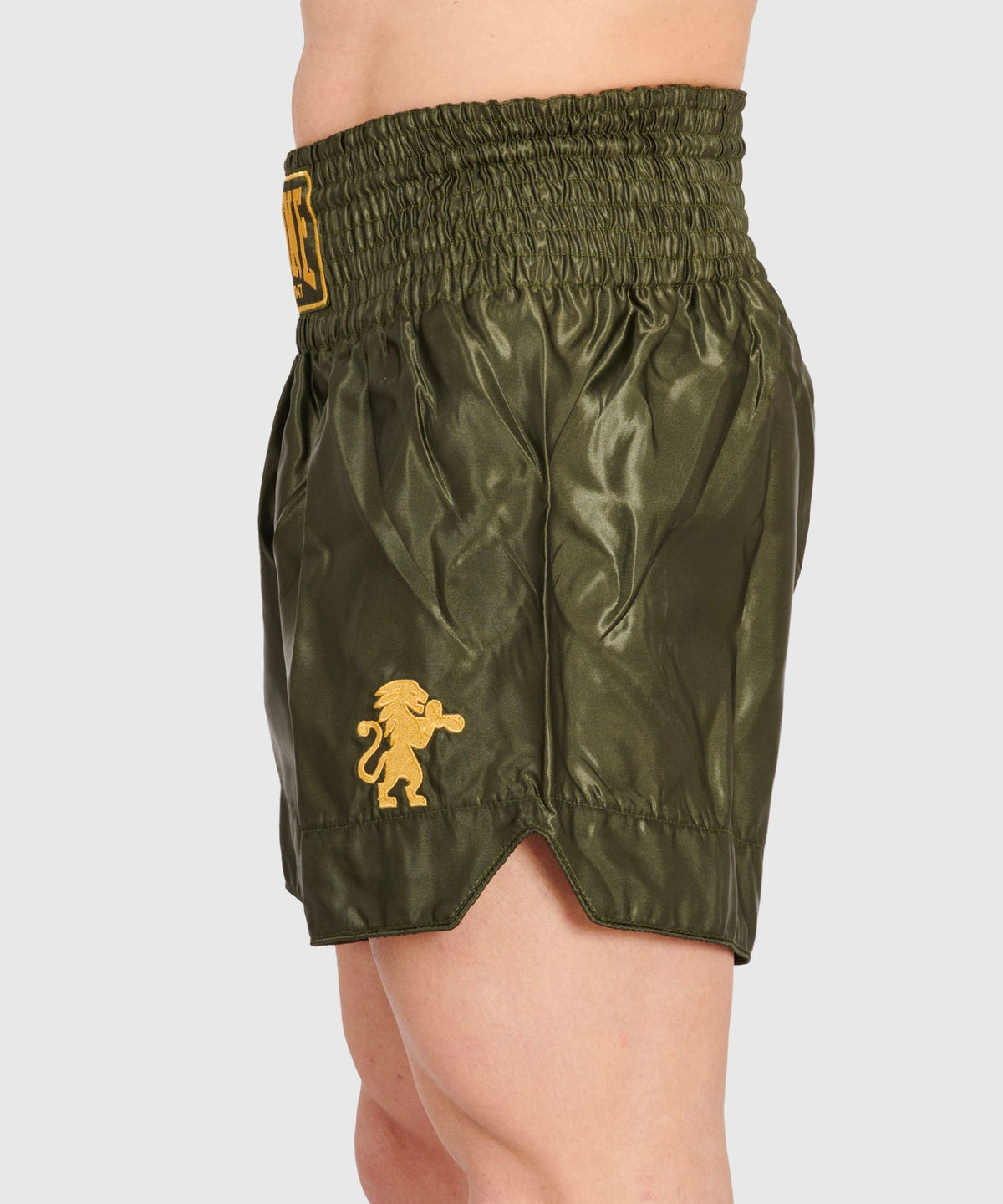 Leone Basic Pantalones de Muay Thai - Caqui