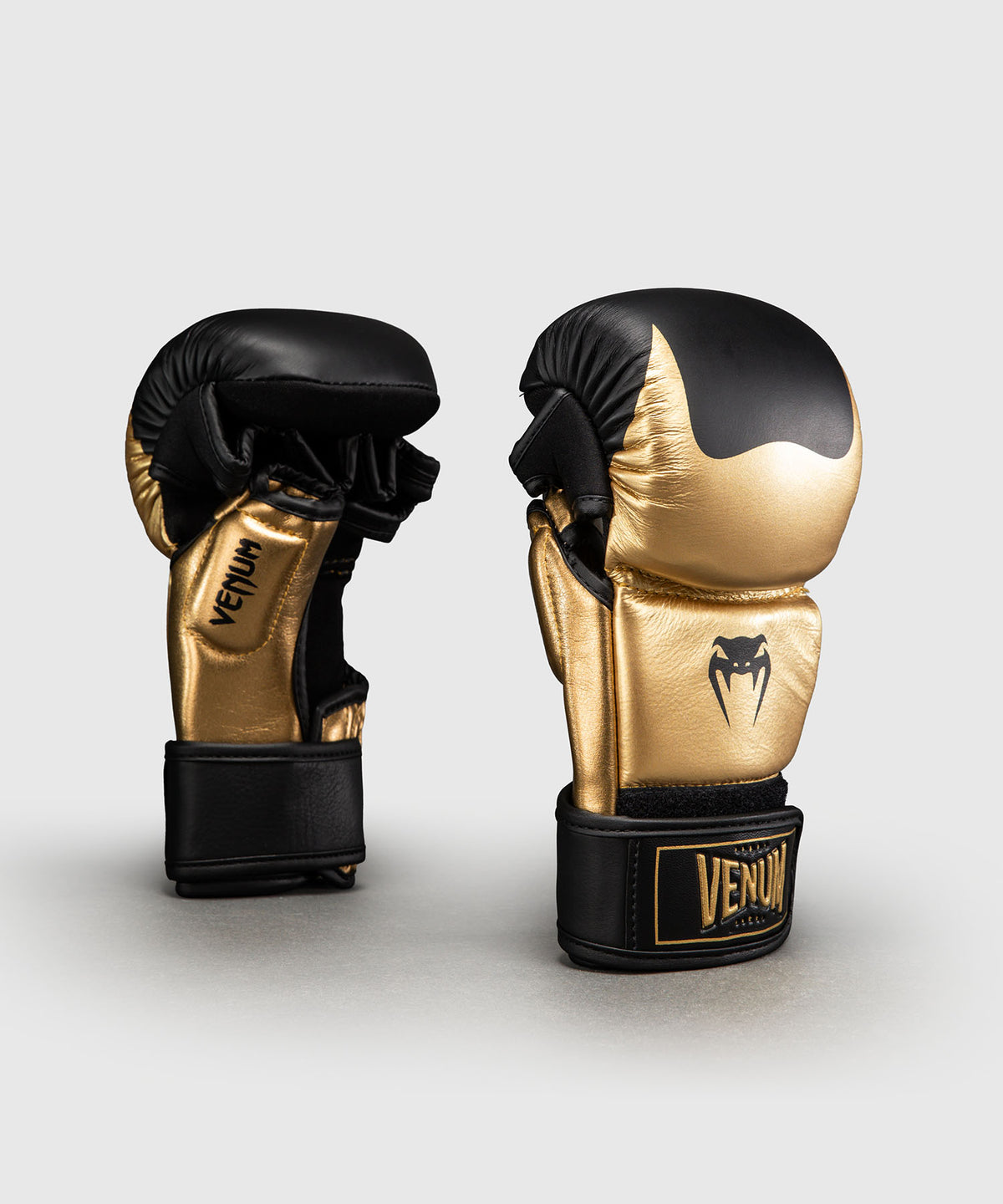 Venum Attack 2.0 Sparringhandschuhe Leder – Gold/Schwarz