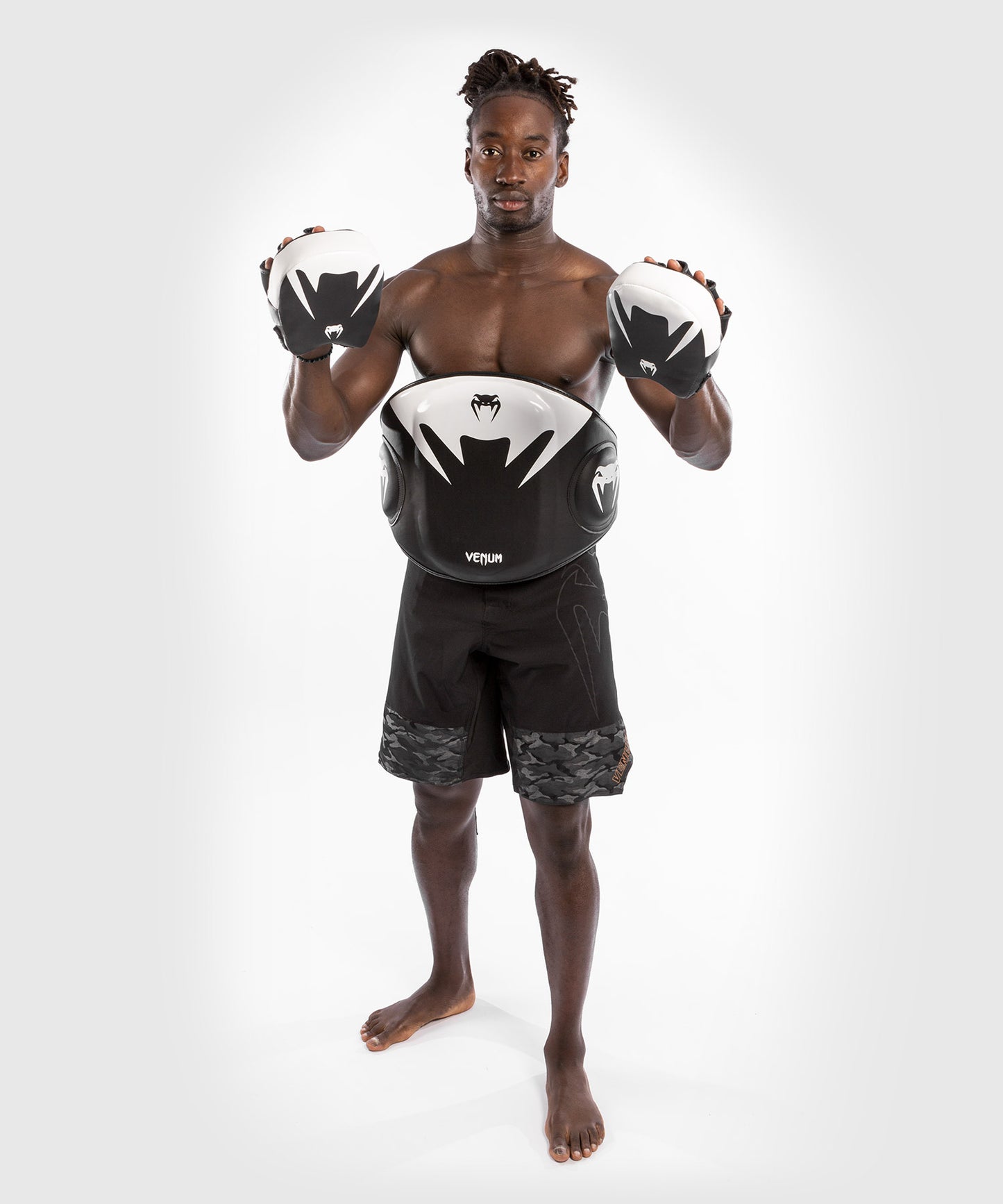 Venum Elite Protector de Abdomen – Negro/Blanco