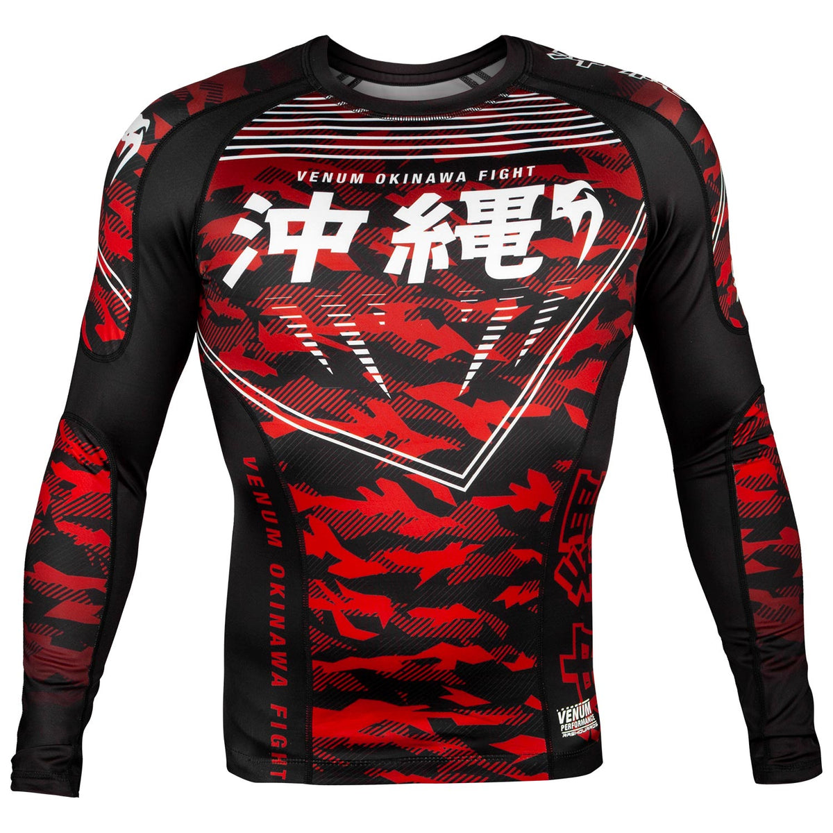 Rashguard Venum Okinawa 2.0 - Manches longues - Noir/Blanc-Rouge