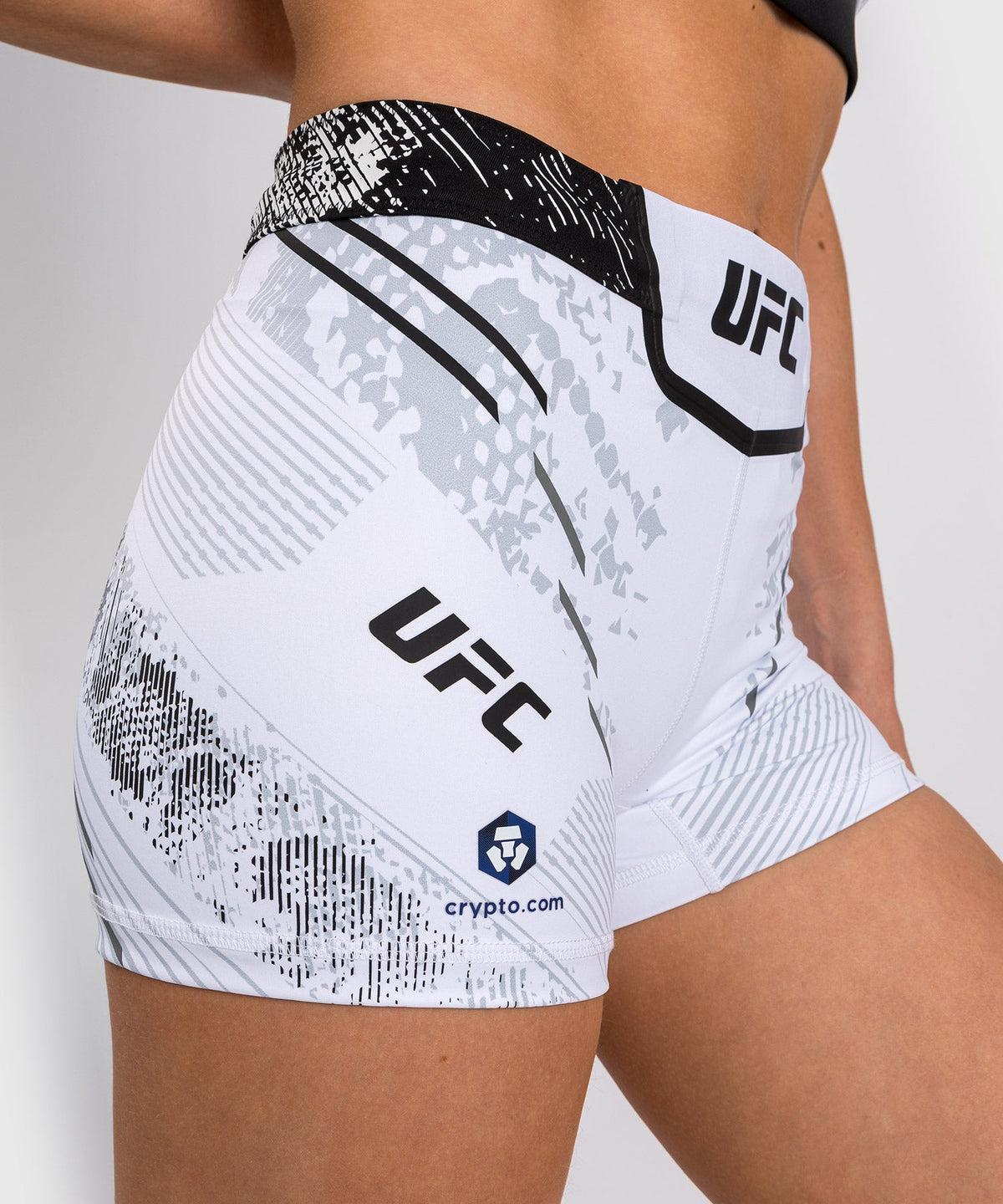 Short de Short de compression Fit pour Femmes UFC Adrenaline by Venum Authentic Fight Night - Blanc