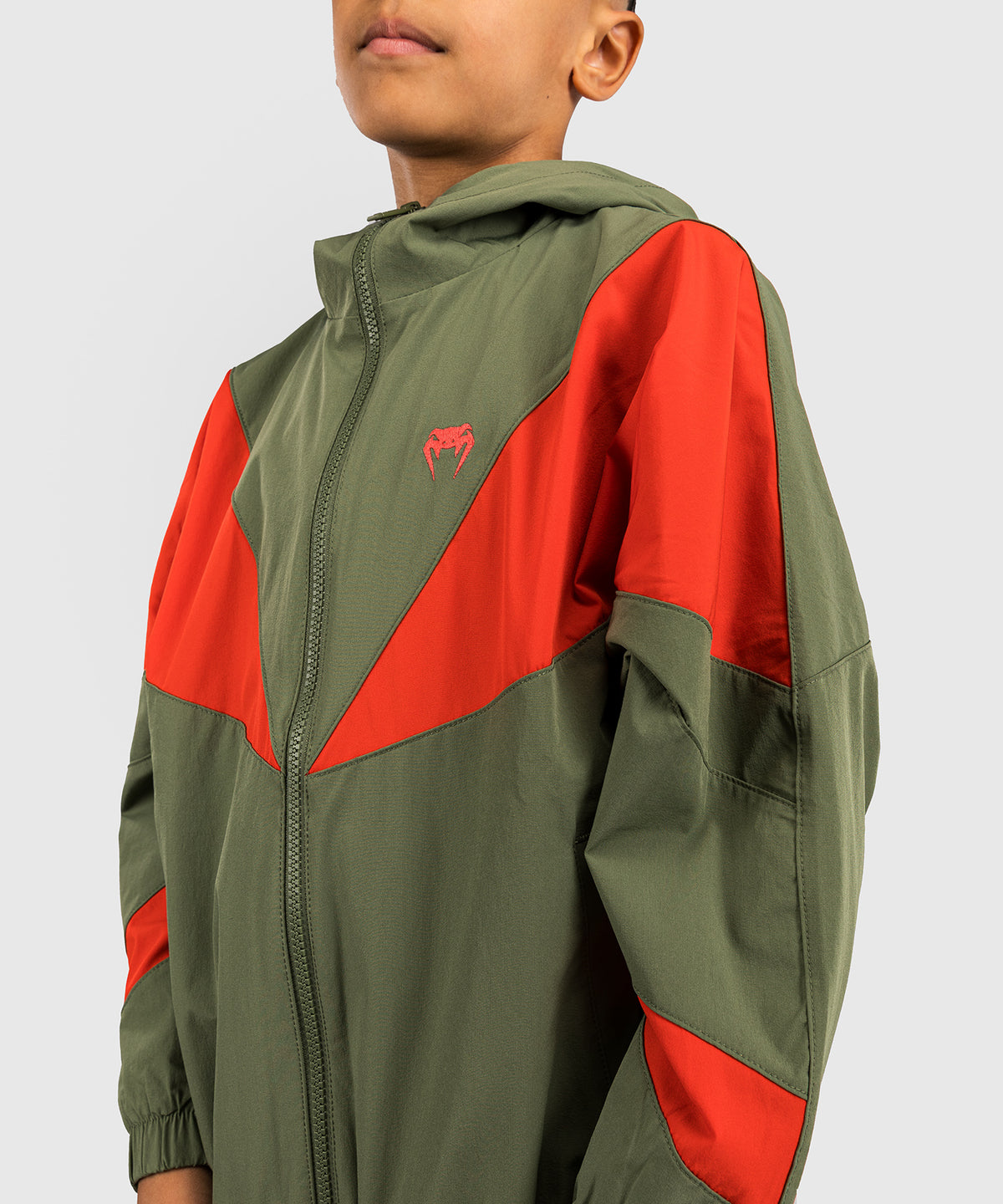 Venum Vectra Kinder Trainingsjacke - Armeegrün/Orange