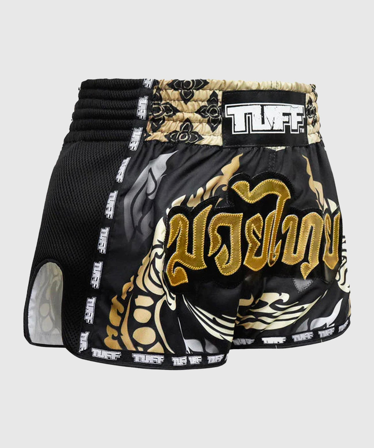 Short de Muay Thai Tuff Retro Style The King Of Naga - Noir