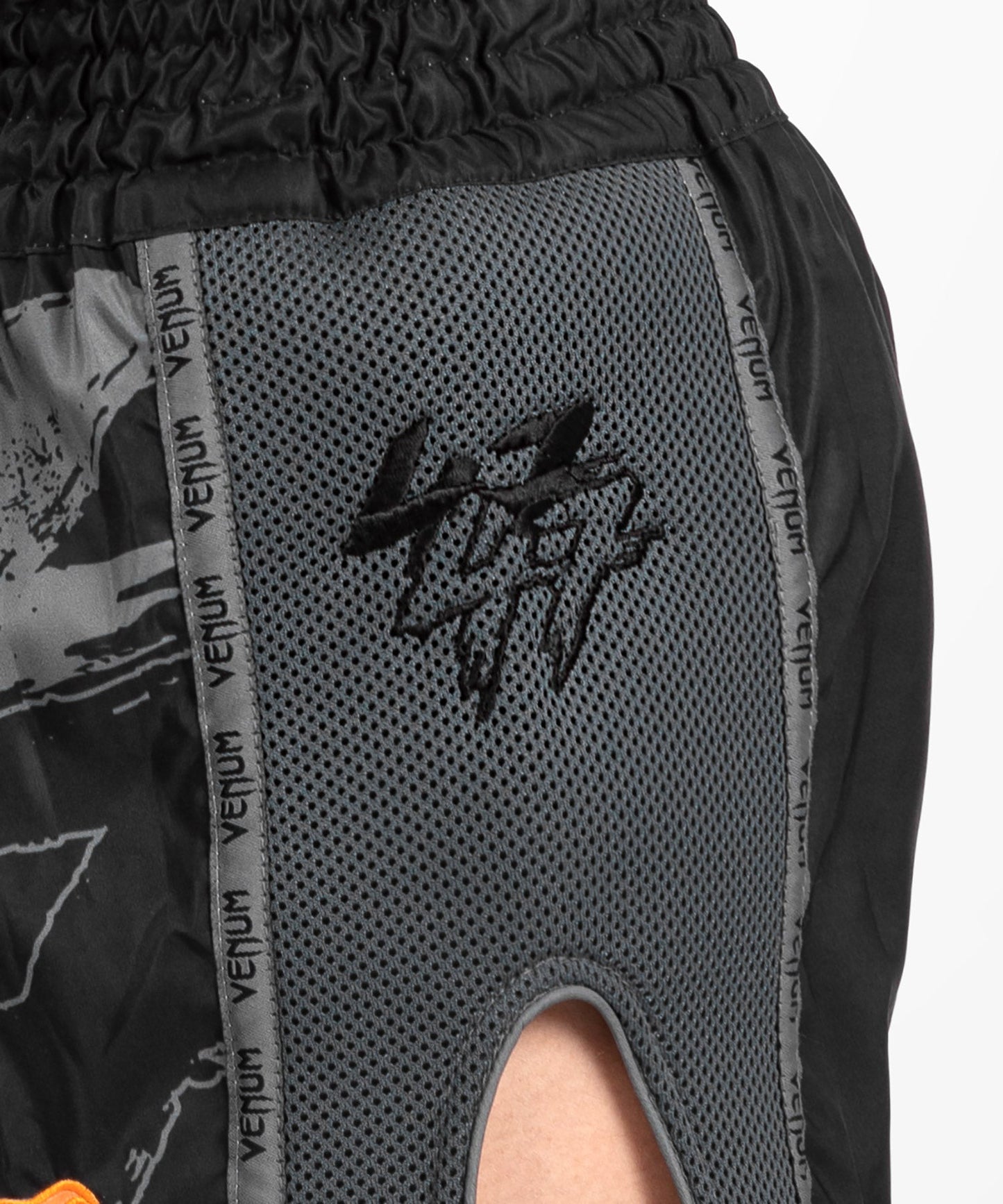 Short de Muay Thai Venum S47 - Noir/Orange