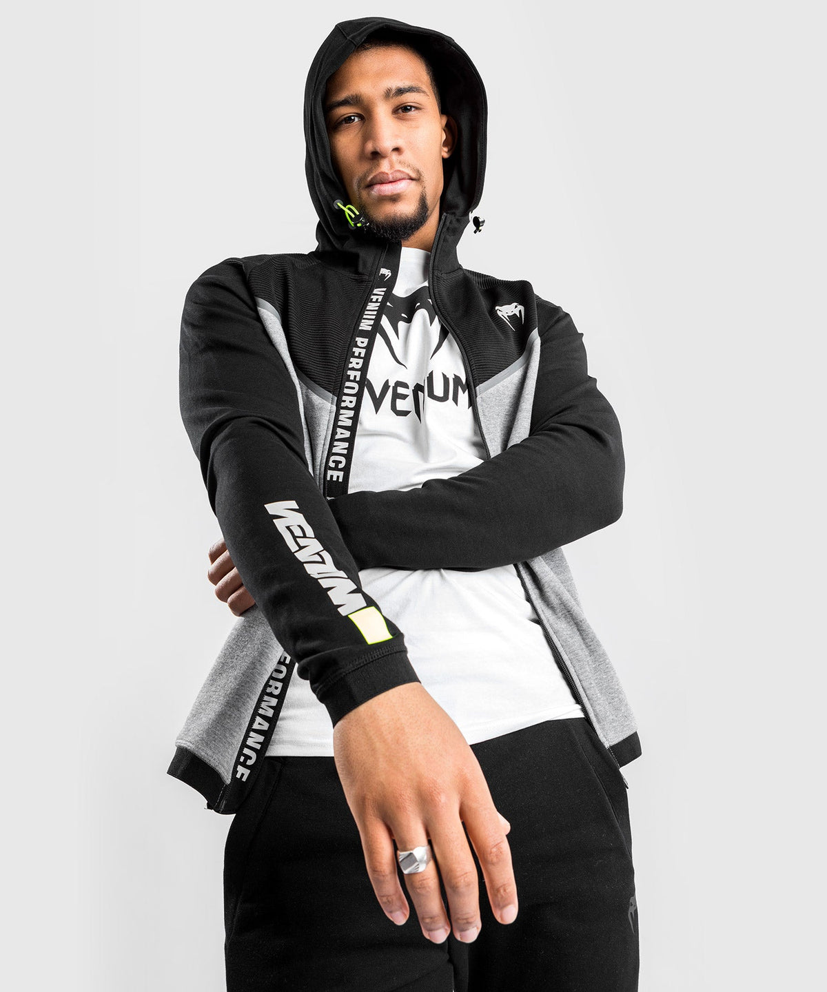 Sweatshirt à Capuche Venum Laser Evo 2.0 - Noir/Gris