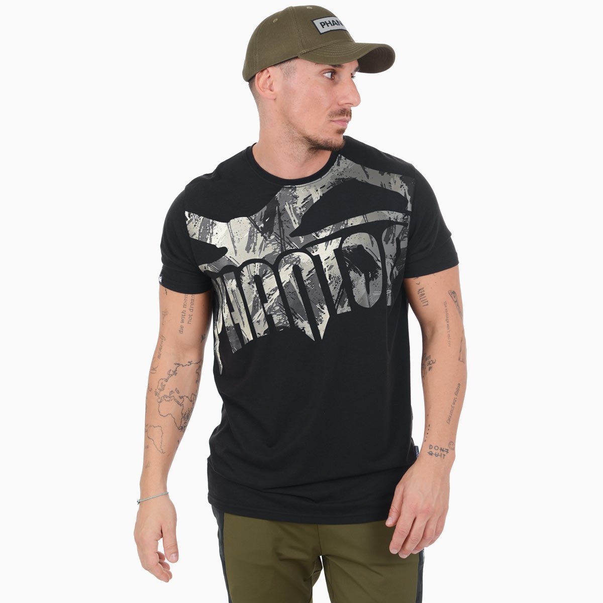 Phantom Athletics Supporter Trainings-T-Shirt - Schwarz