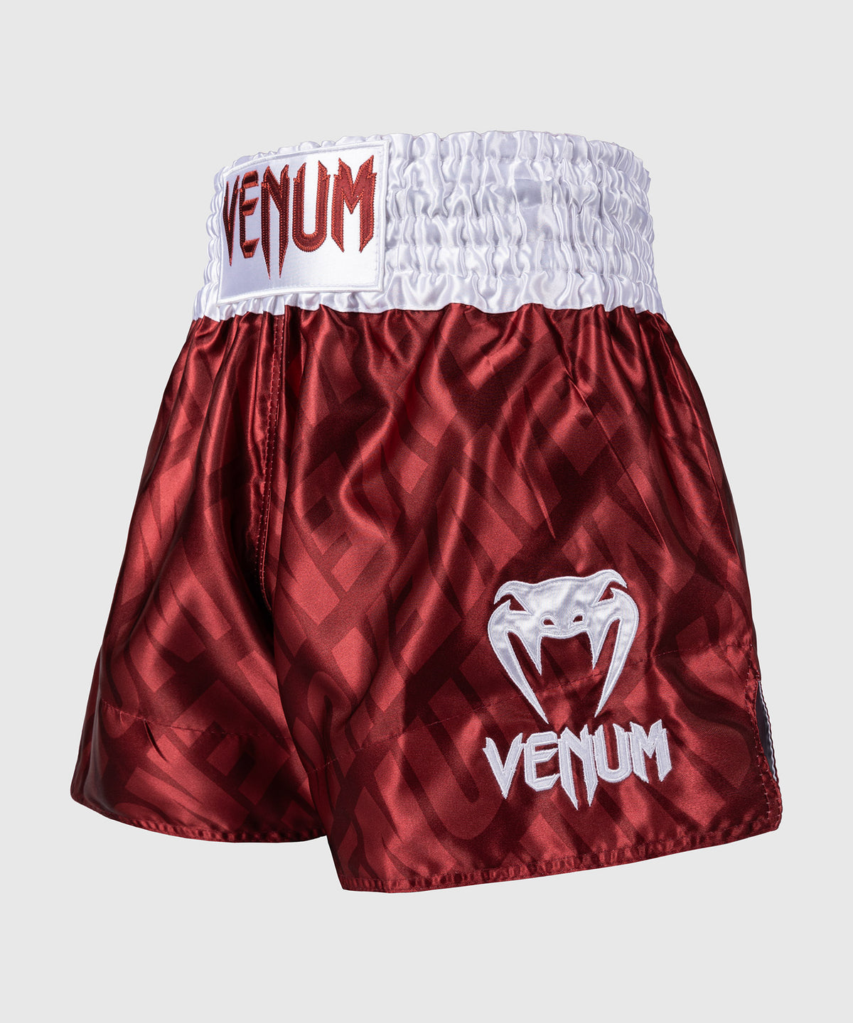 Venum Contender XT Muay Thai Shorts – Kirschrot/Weiß