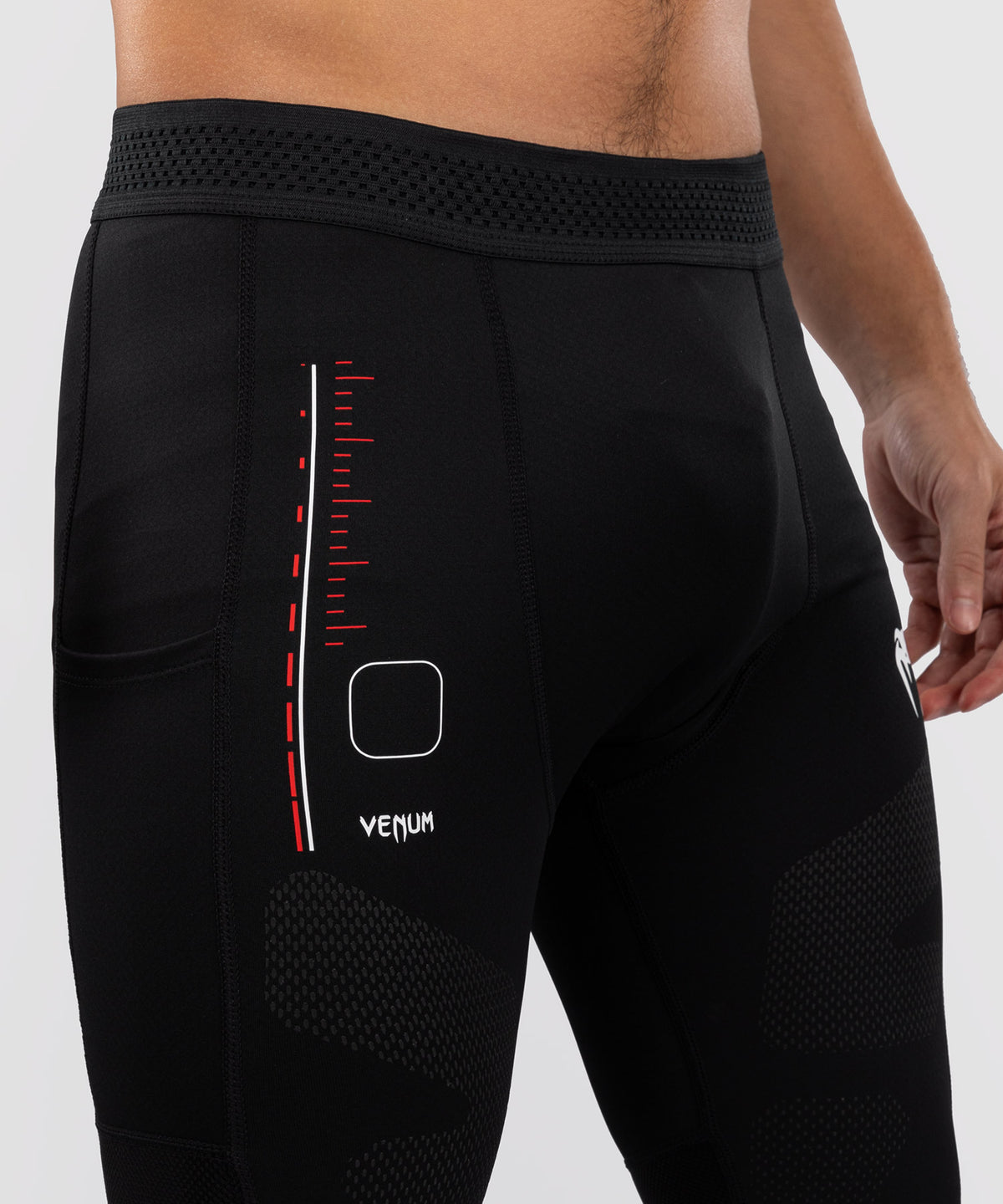 Pantalon de Compression Venum Tactical XT- Noir/Rouge Feu