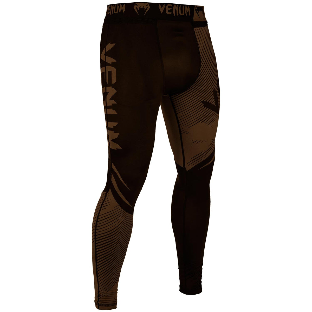 Venum NoGi 2.0 IBJJF-geprüfte Kompressionshose - Schwarz/Braun