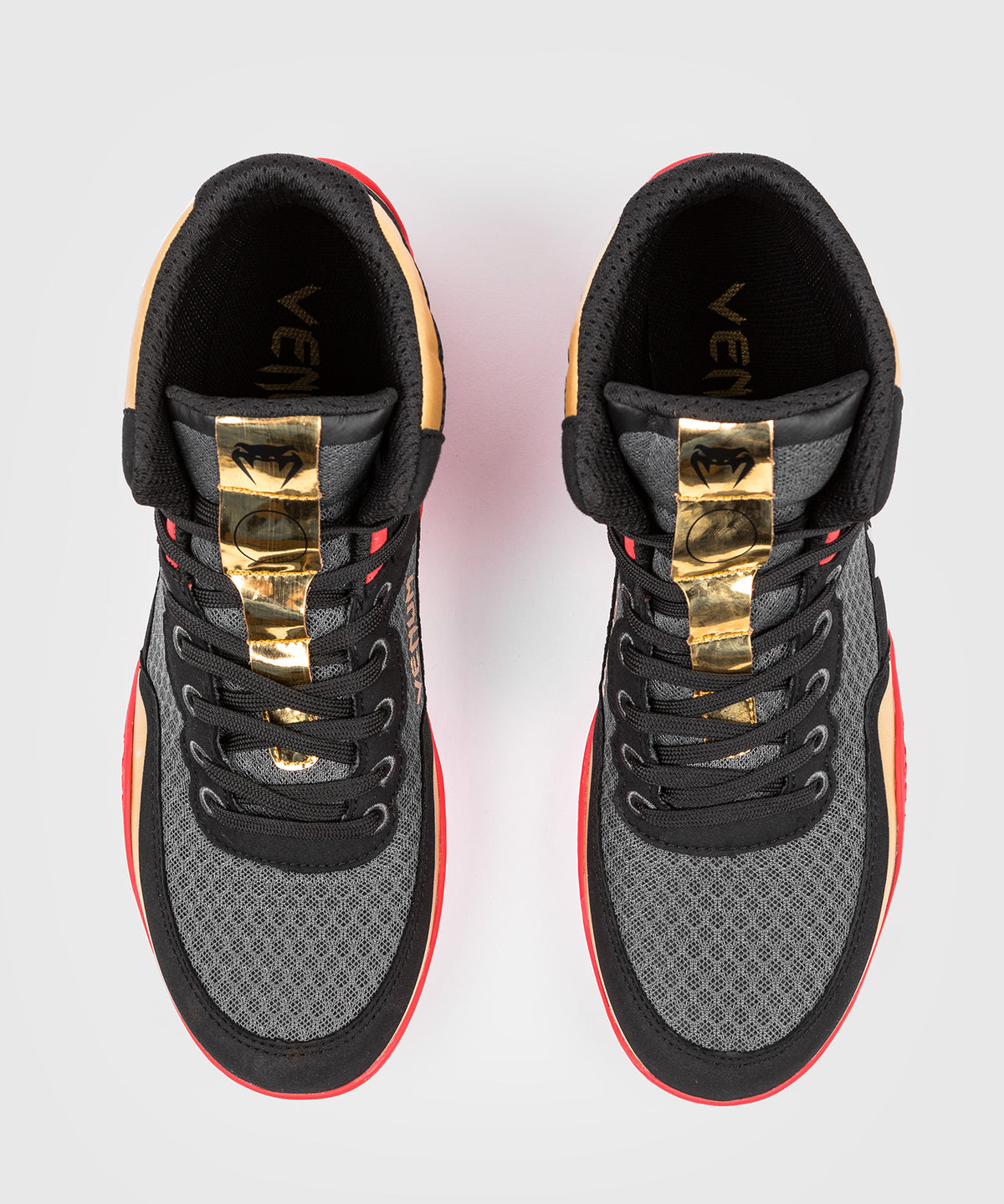 Chaussures de lutte Venum Elite - Noir/Or/Rouge