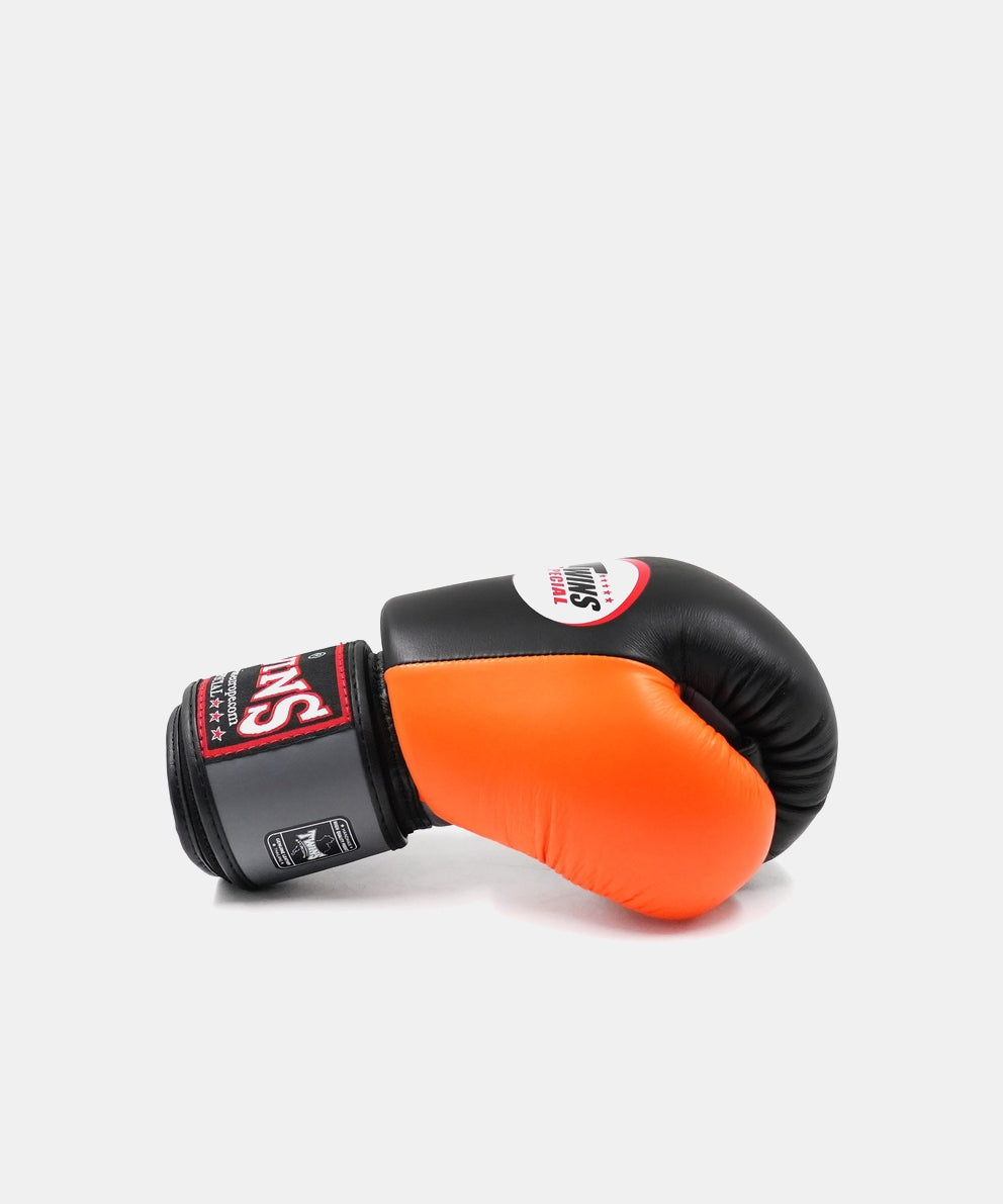 Twins BGVL3 Air Guantoni da Boxe - Nero/Arancione/Grigio