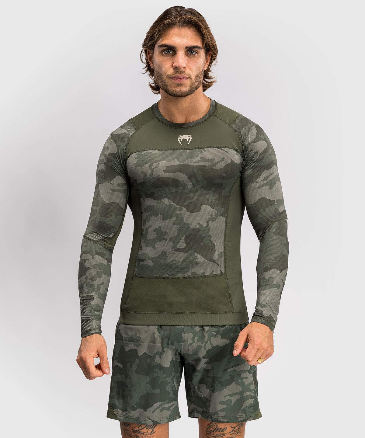 Venum G-Fit Air Herren Langarm Rashguard - Armee Camouflage