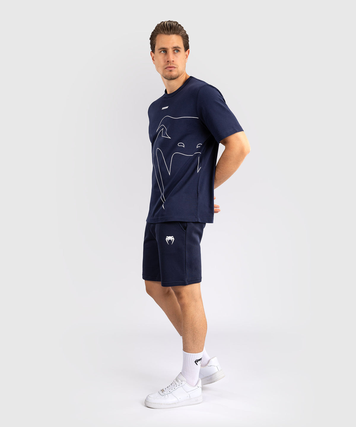 Venum Giant Connect T-Shirt - Navy Blue