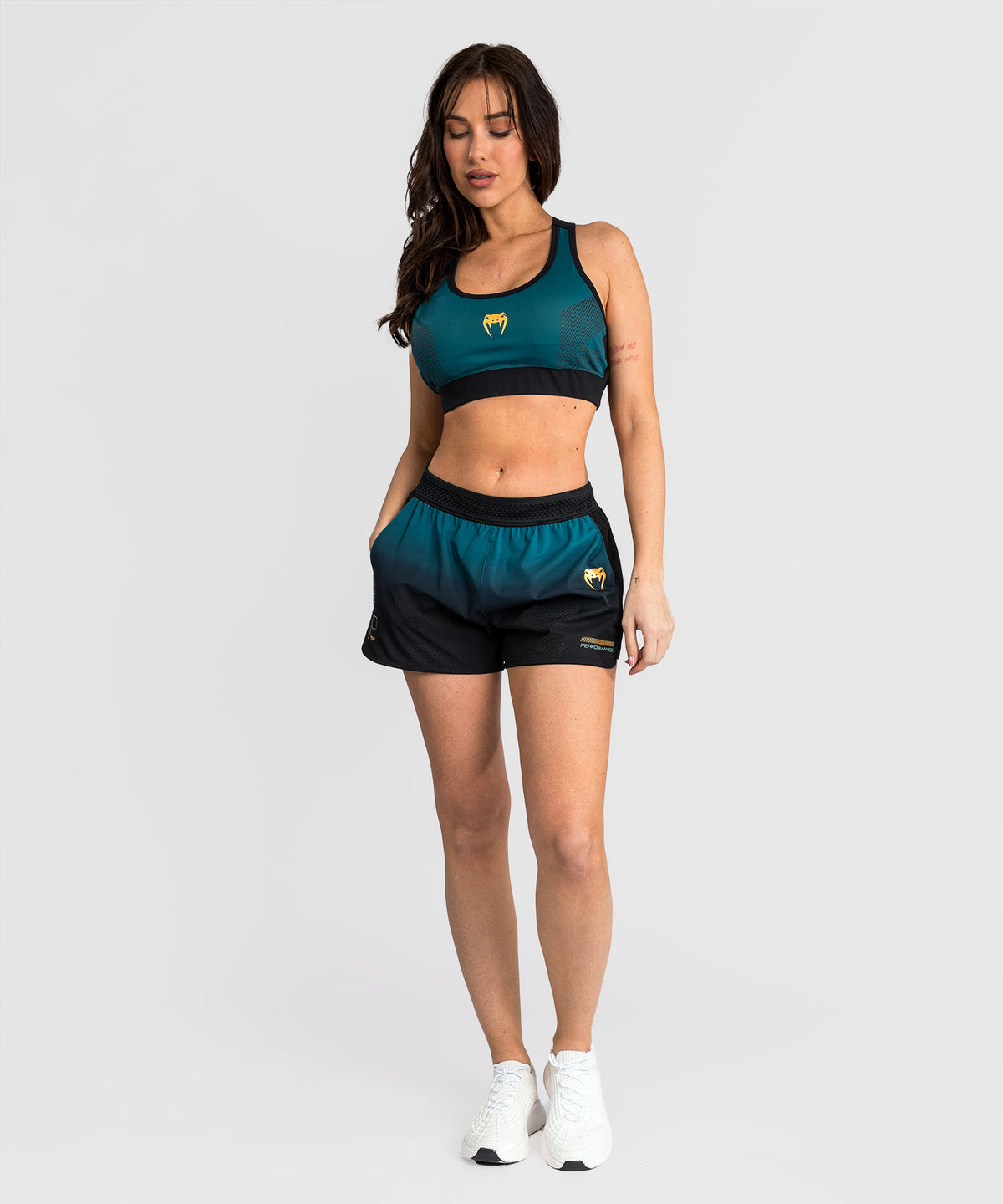 Venum Tactical XT Pantalón Corto de Entrenamiento Mujer - Negro/Verde Bosque