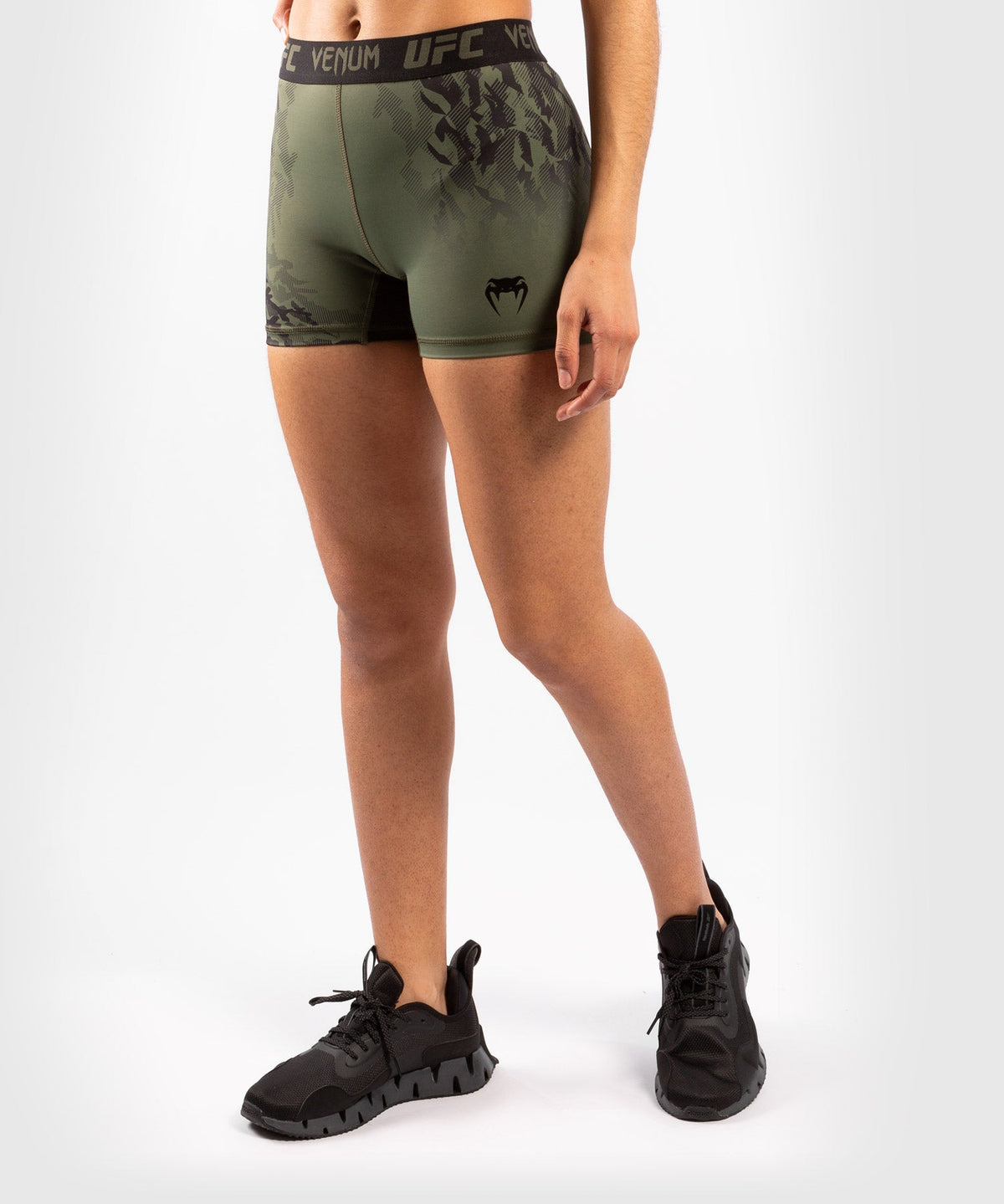 Women's UFC Venum Authentic Fight Week Compression Short - Khaki