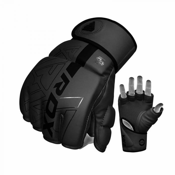 Gants de MMA F6 Kara RDX - Noir/Noir