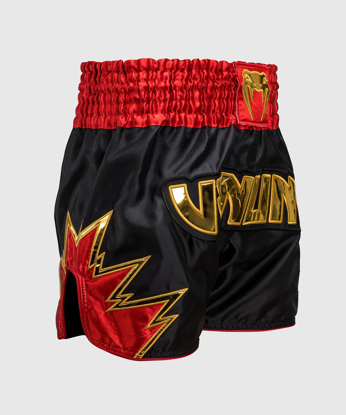 Shorts de Muay Thai Venum Inferno - Noir/Or/Rouge