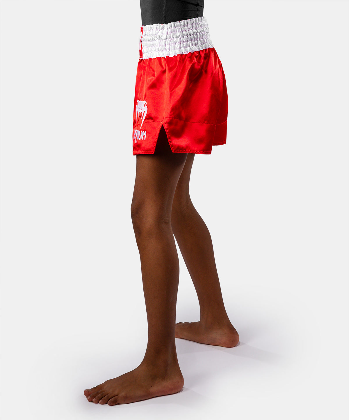 Short de Muay Thaï Venum Classic pour Enfant – Rouge Feu