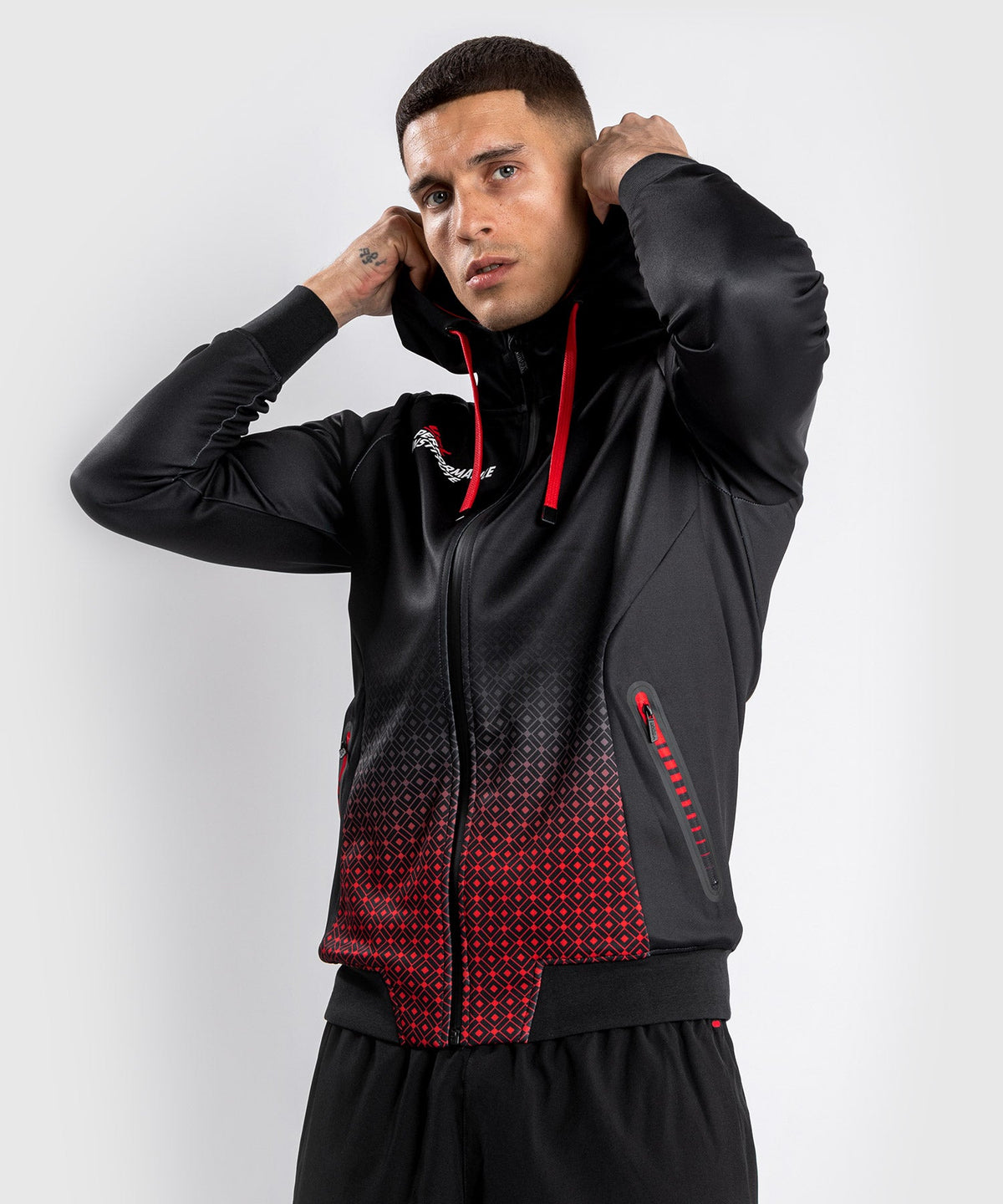 Sweatshirt à Capuche UFC Venum Performance Institute - Noir/Rouge