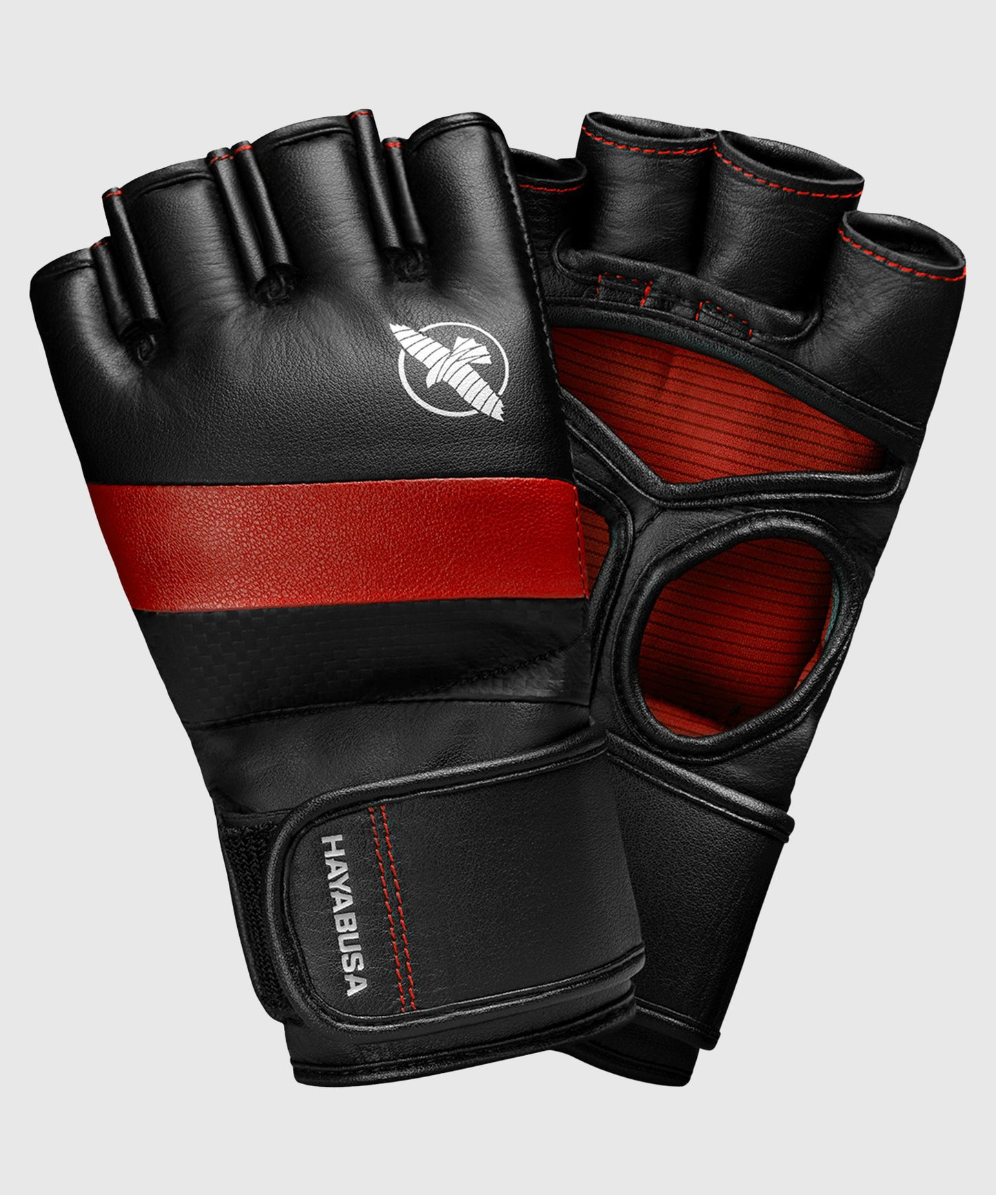 Hayabusa T3 MMA-Handschuhe - Schwarz/Rot