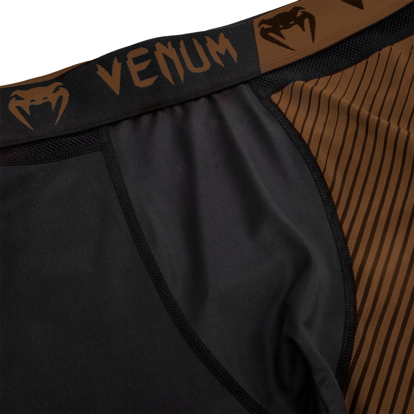 Venum NoGi 2.0 IBJJF-geprüfte Kompressionshose - Schwarz/Braun