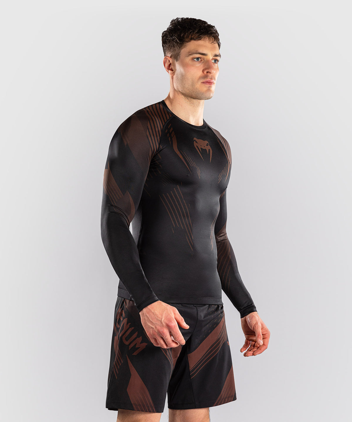 Rashguard à Manches Longues Venum No-Gi 6.0 - Noir/Marron