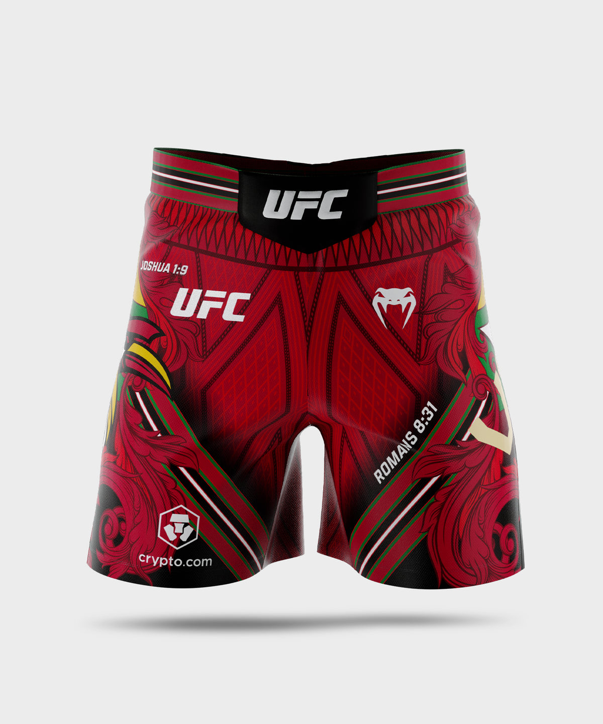 UFC Adrenaline Unrivaled by Venum Pantaloncini da combattimento uomo vestibilità corta Josh Van - Rosso