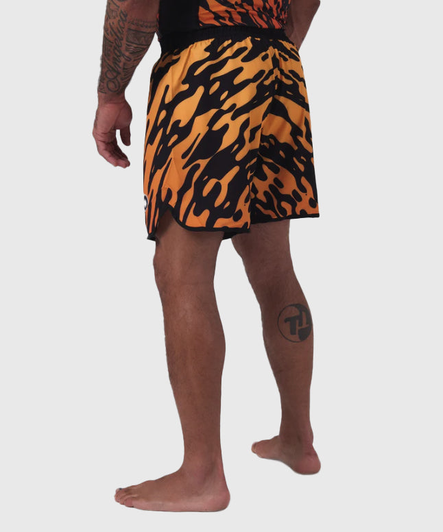 Kingz Flame Fightshorts - Schwarz/Orange